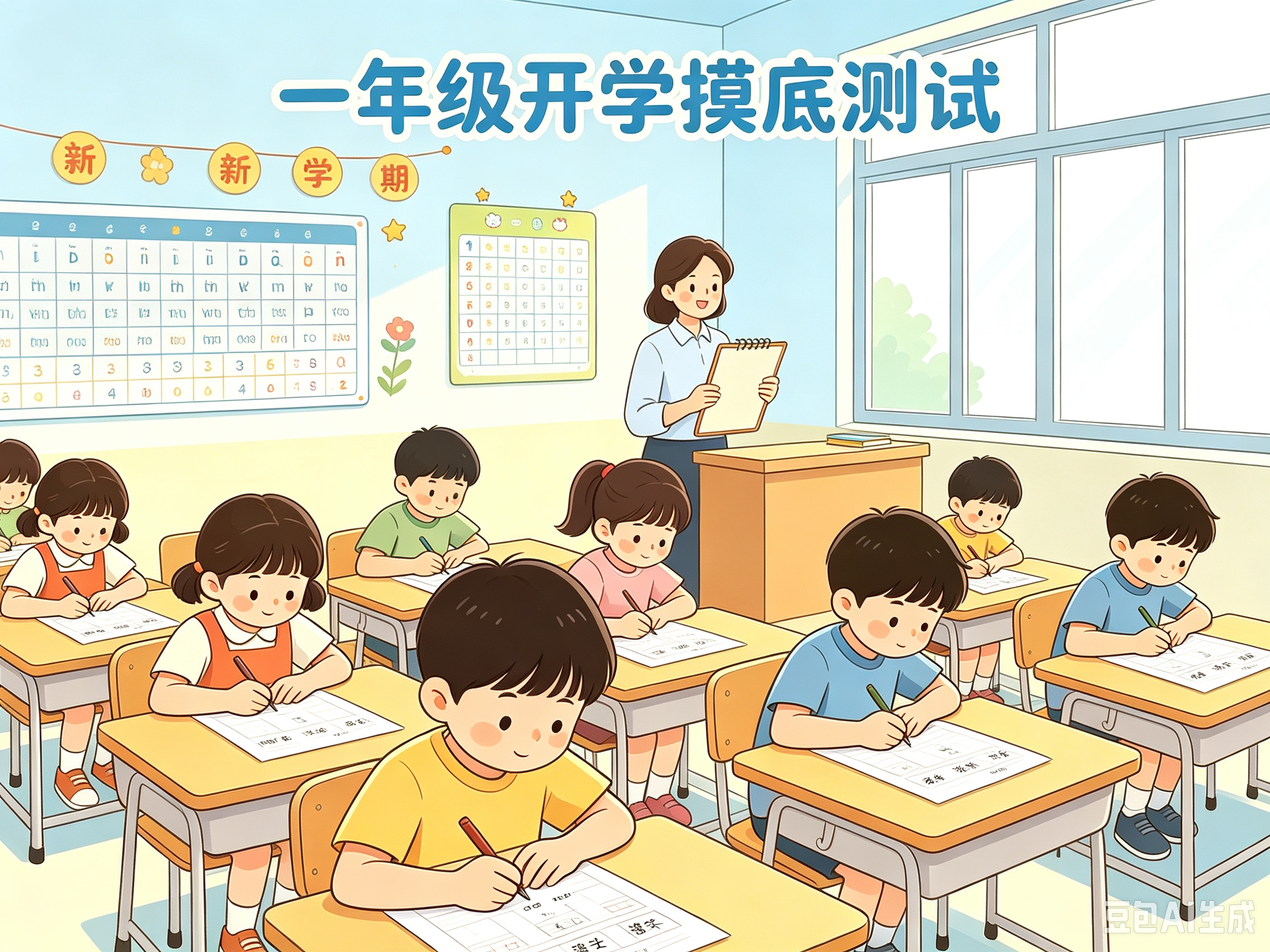 2026一年级开学摸底测试