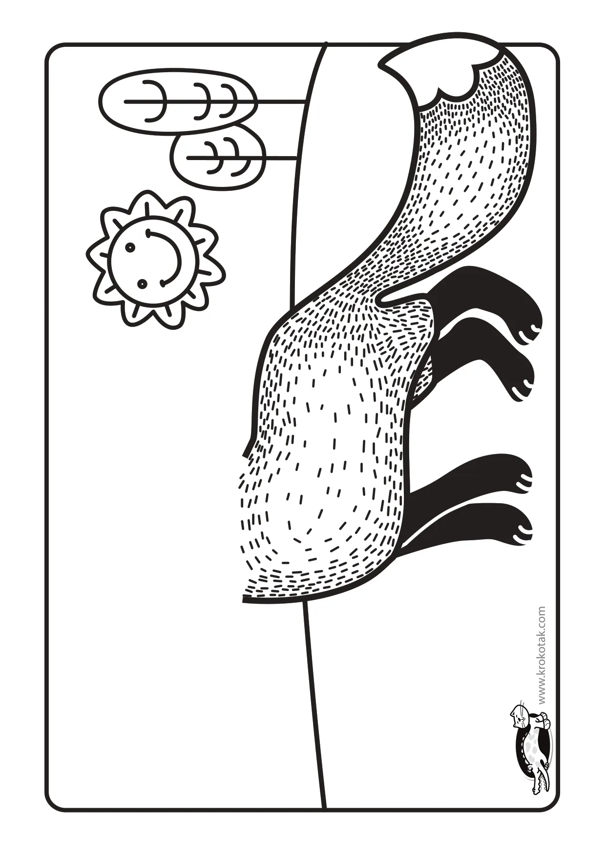 手工着色可爱狐狸