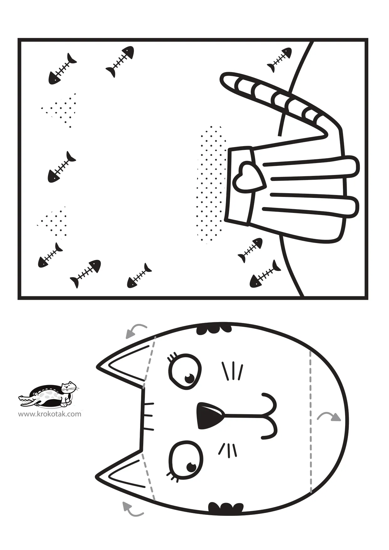 手工着色万圣节元素