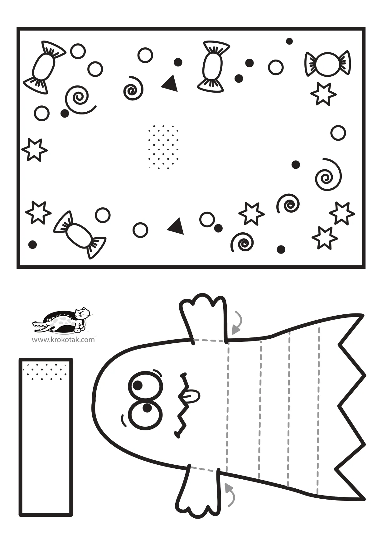 手工着色万圣节元素