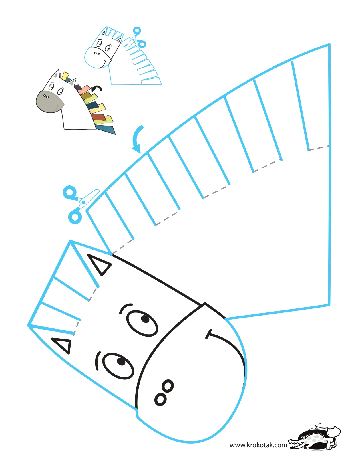 手工上色精细动作剪刀