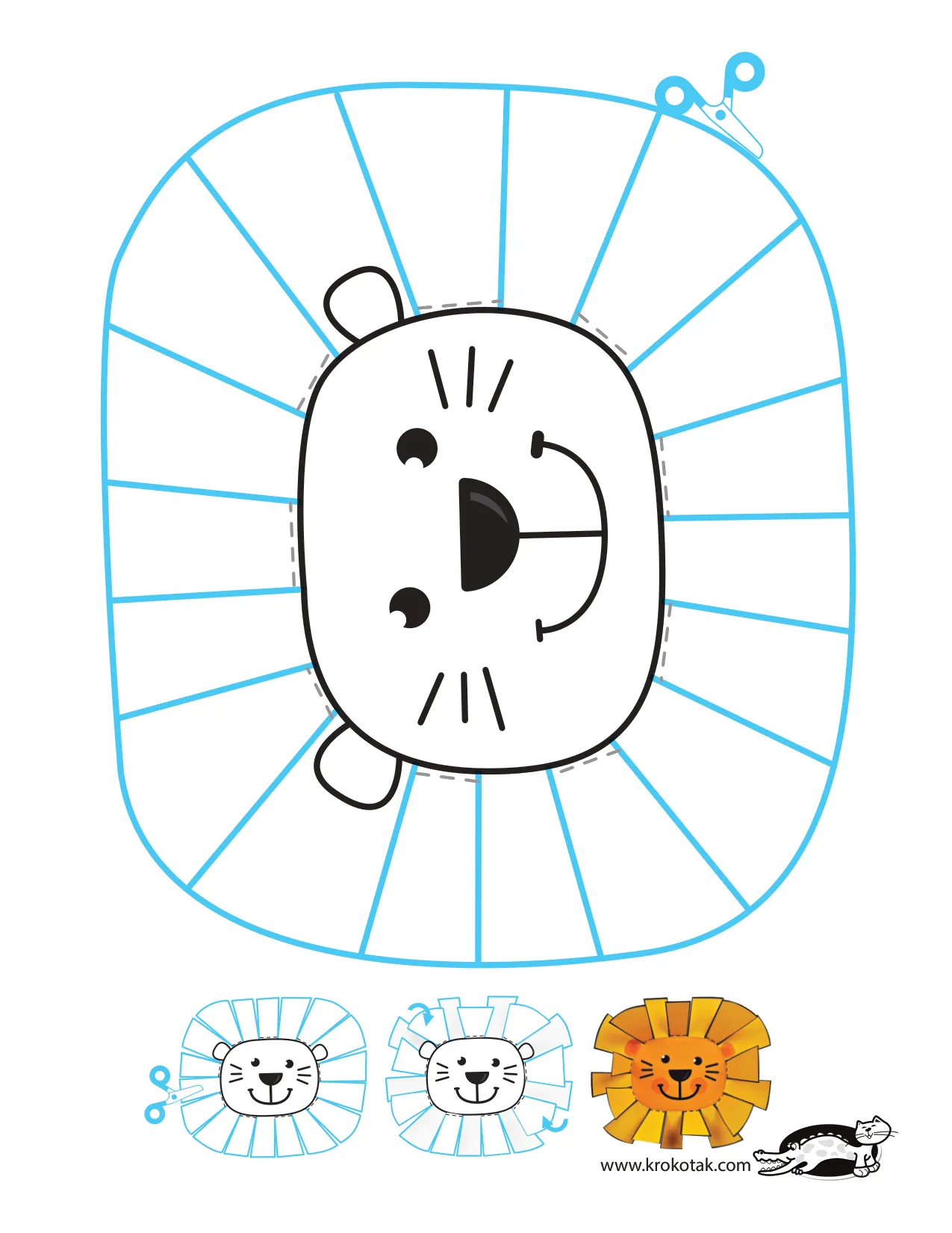 手工上色精细动作剪刀