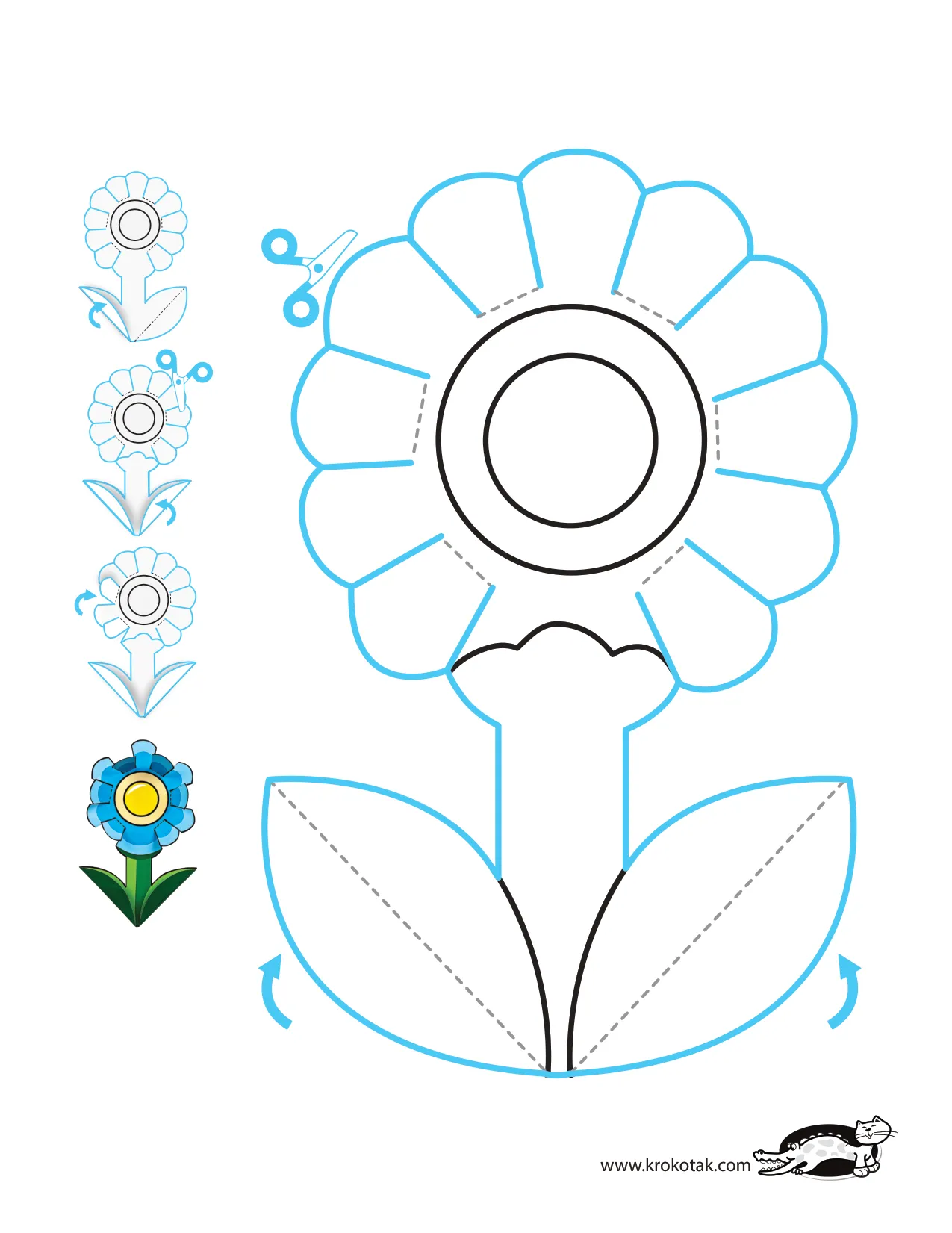 手工上色精细动作剪刀