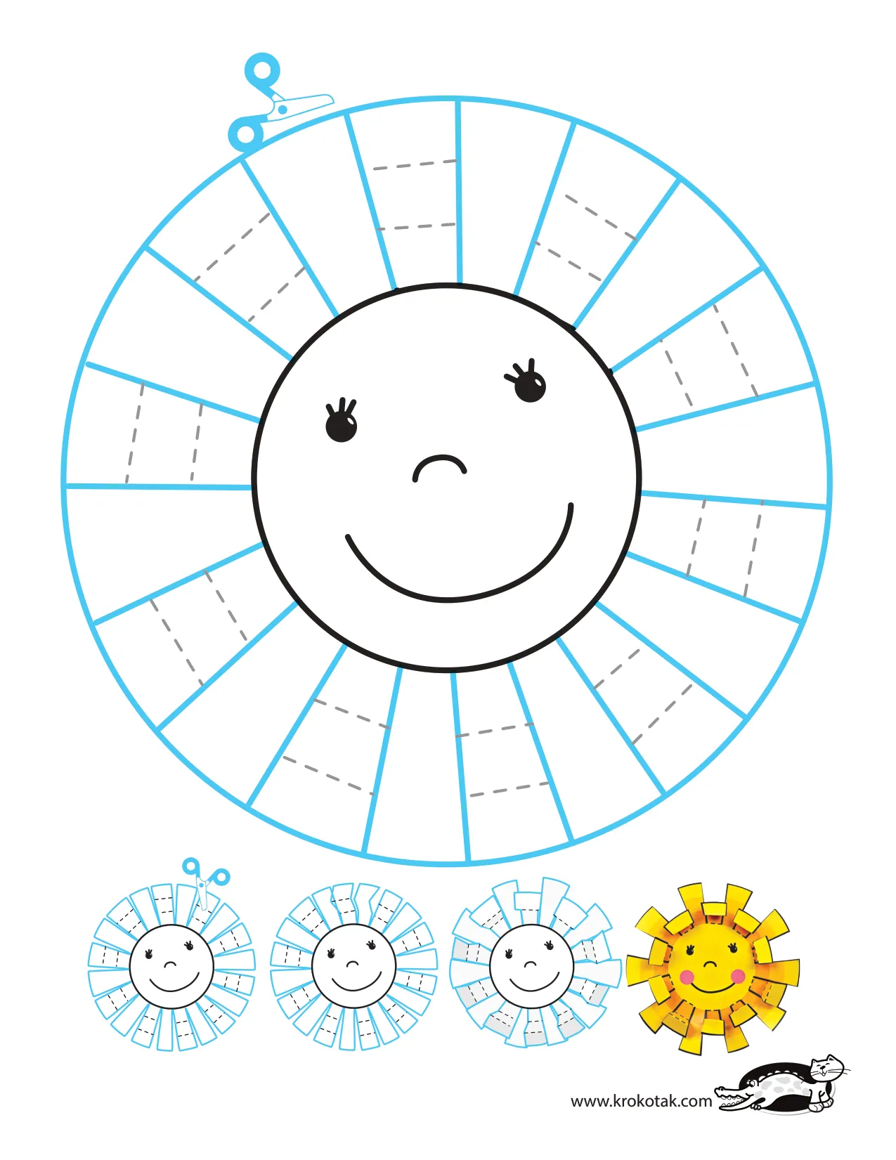 手工上色精细动作剪刀