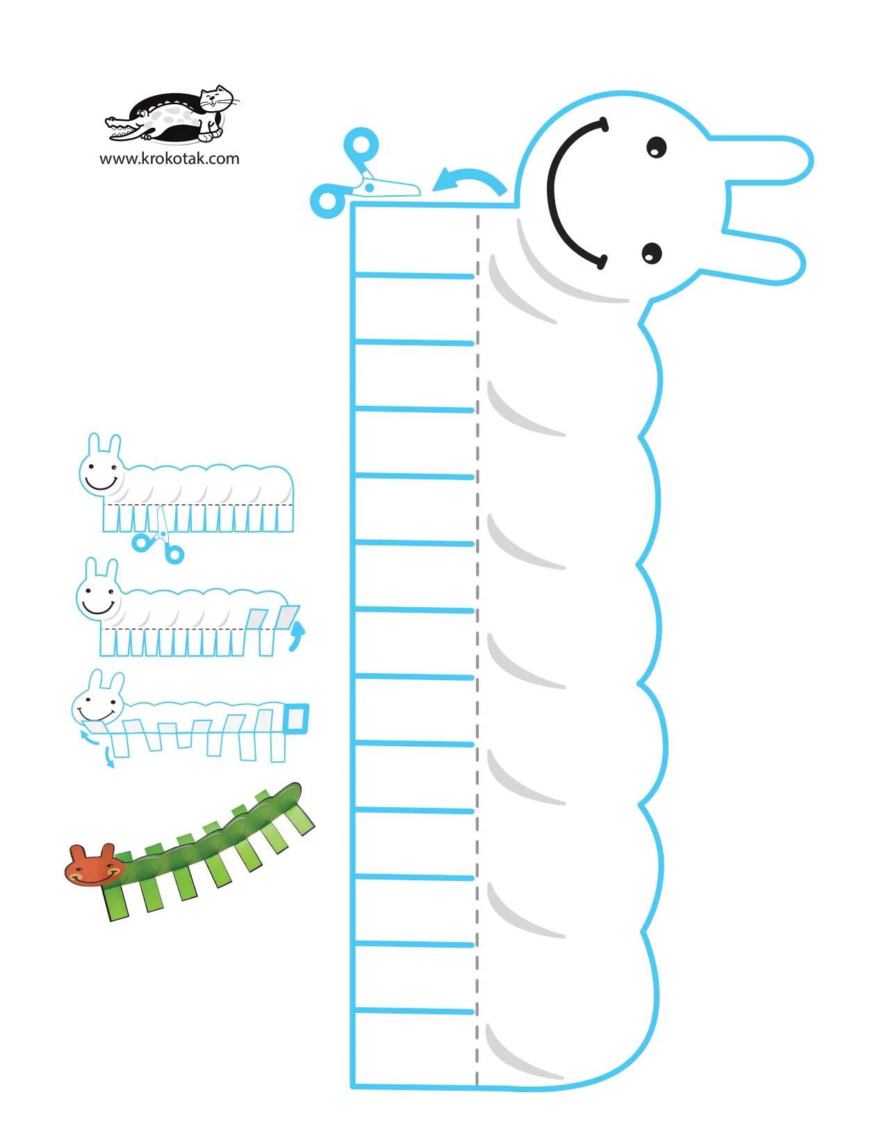 手工上色精细动作剪刀