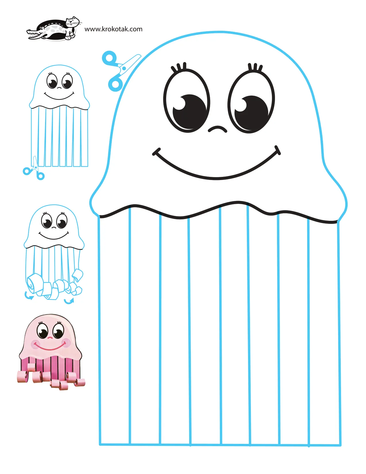 手工上色精细动作剪刀