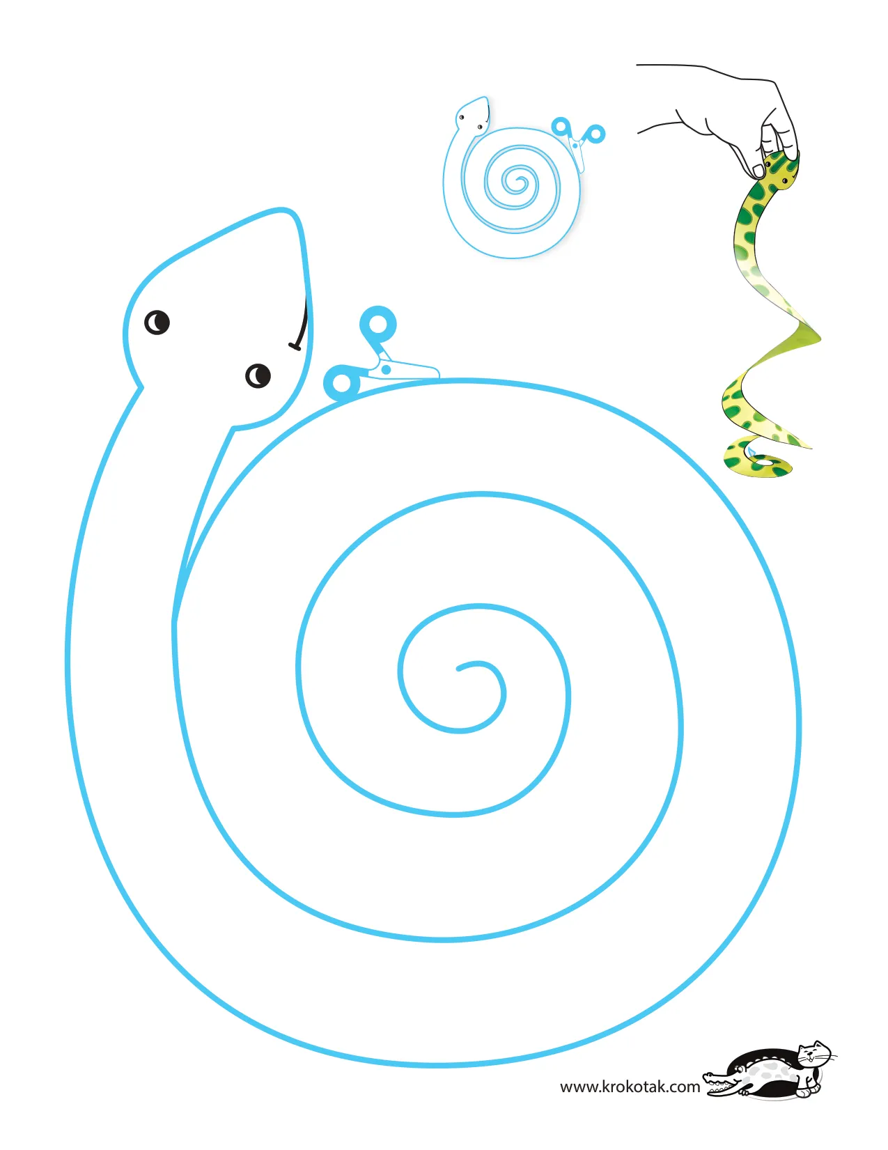 手工上色精细动作剪刀