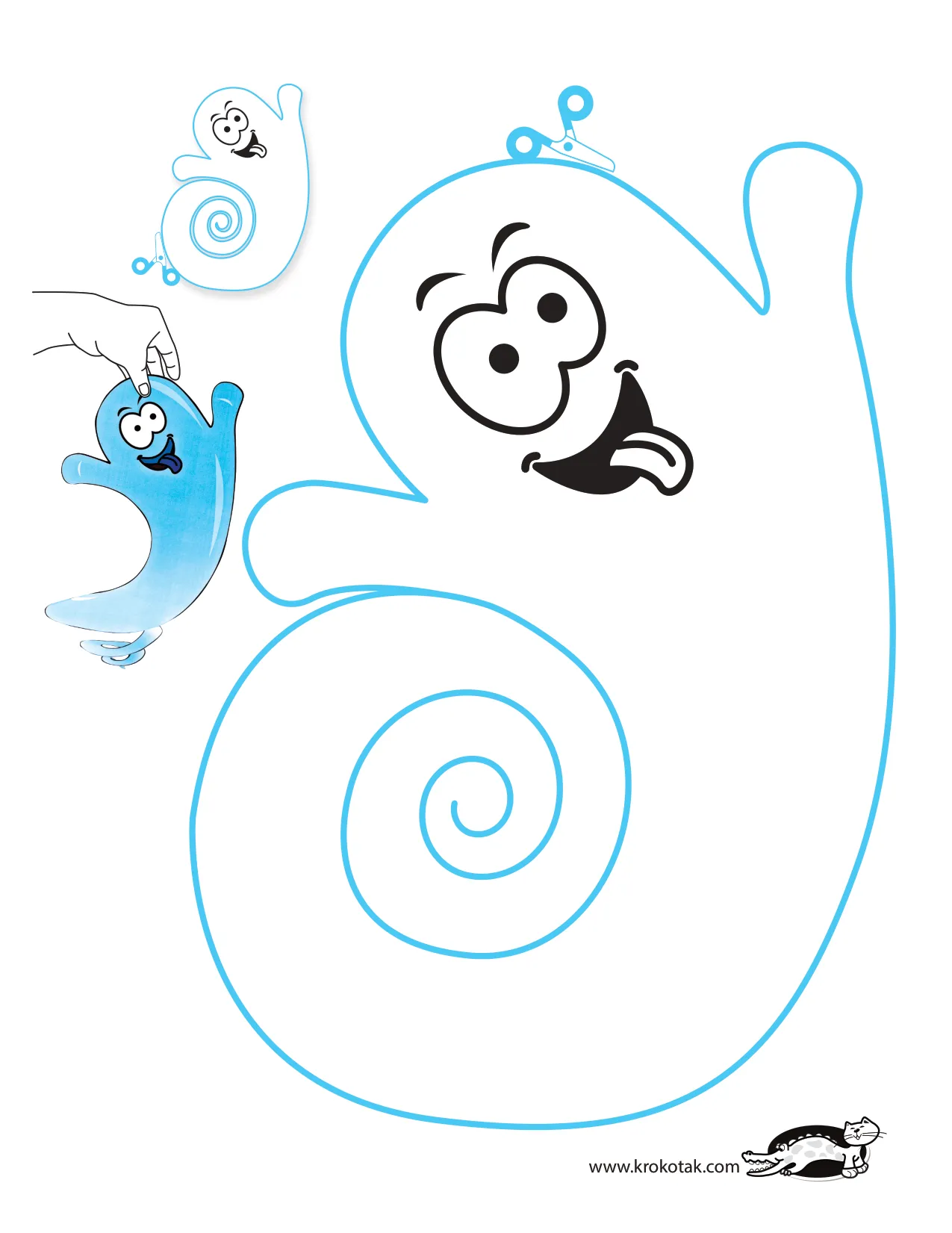 手工上色精细动作剪刀