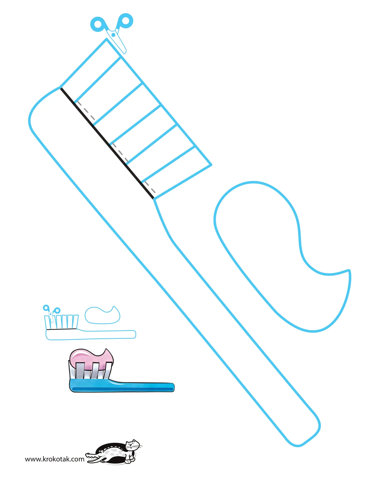 手工上色精细动作剪刀