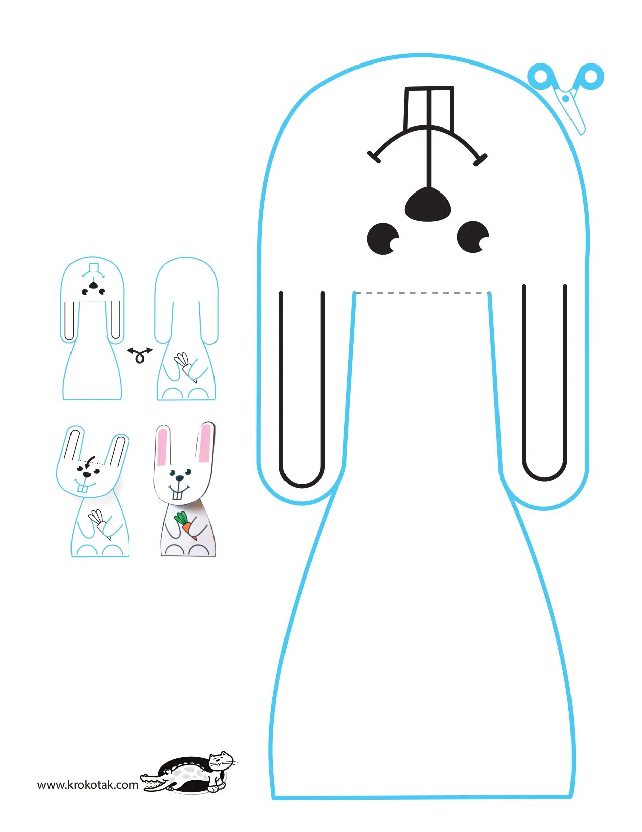 手工上色精细动作剪刀