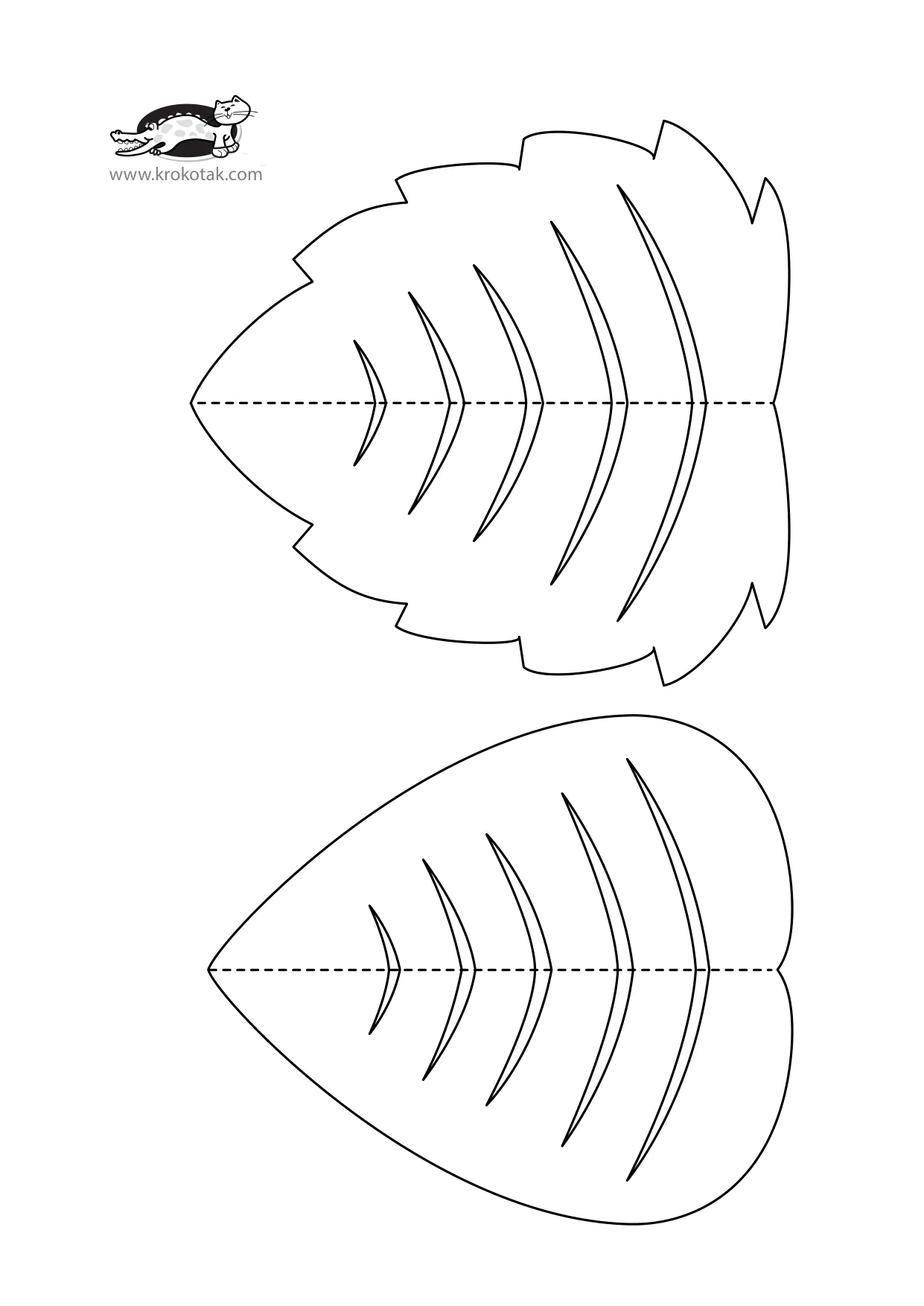 手工给树叶上色