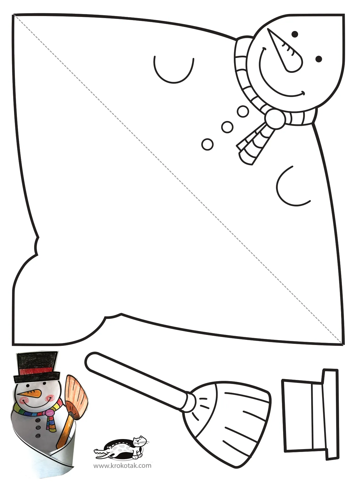 蜡烛圣诞手工上色