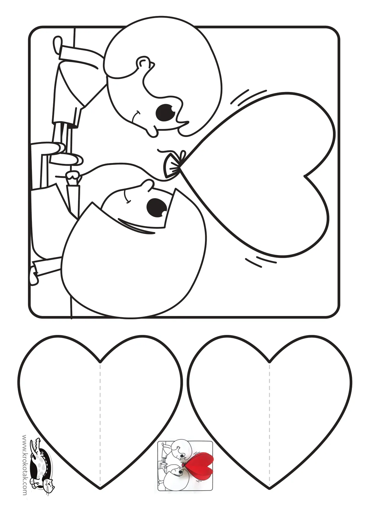 制作情人节手工彩饰