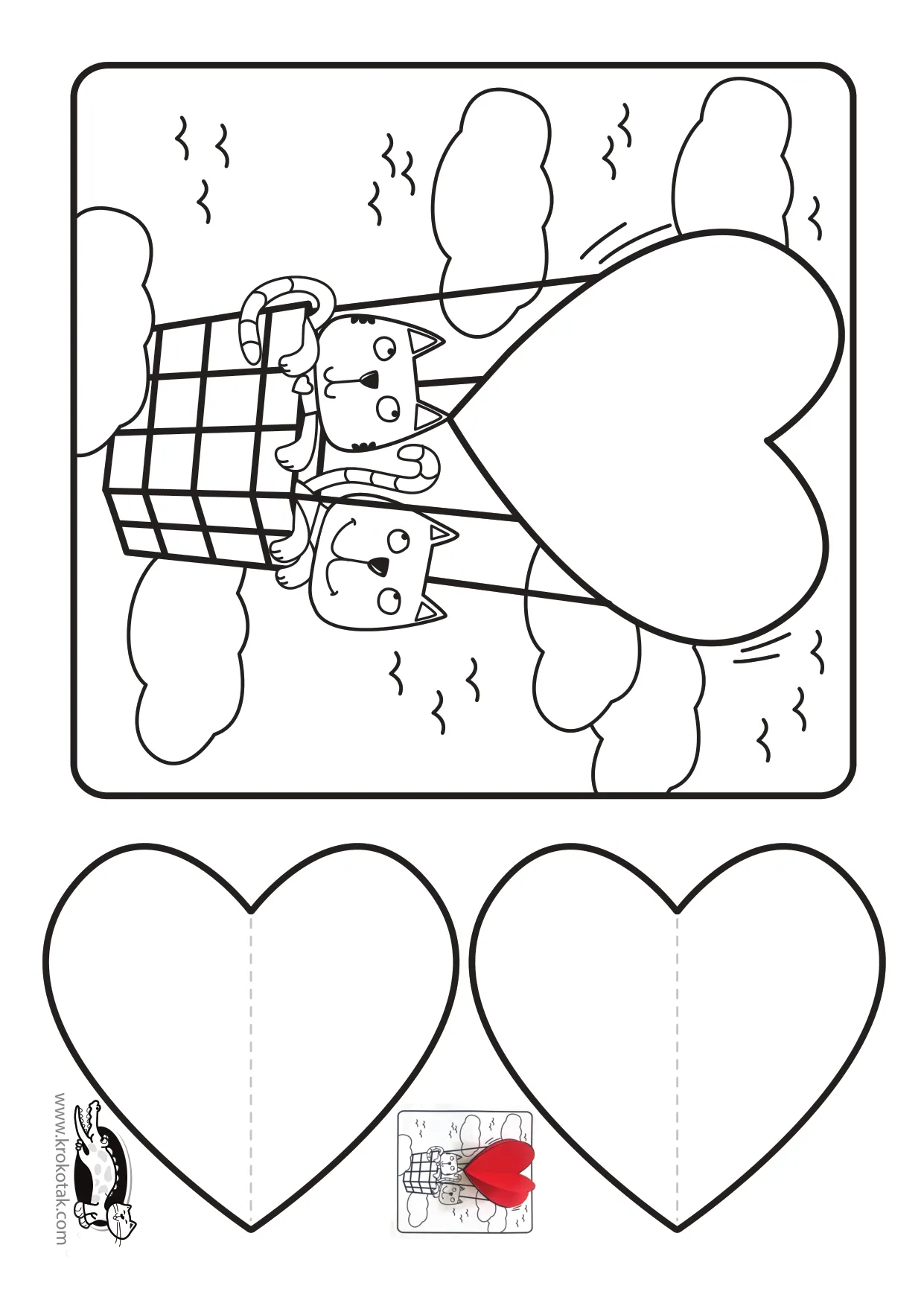 制作情人节手工彩饰