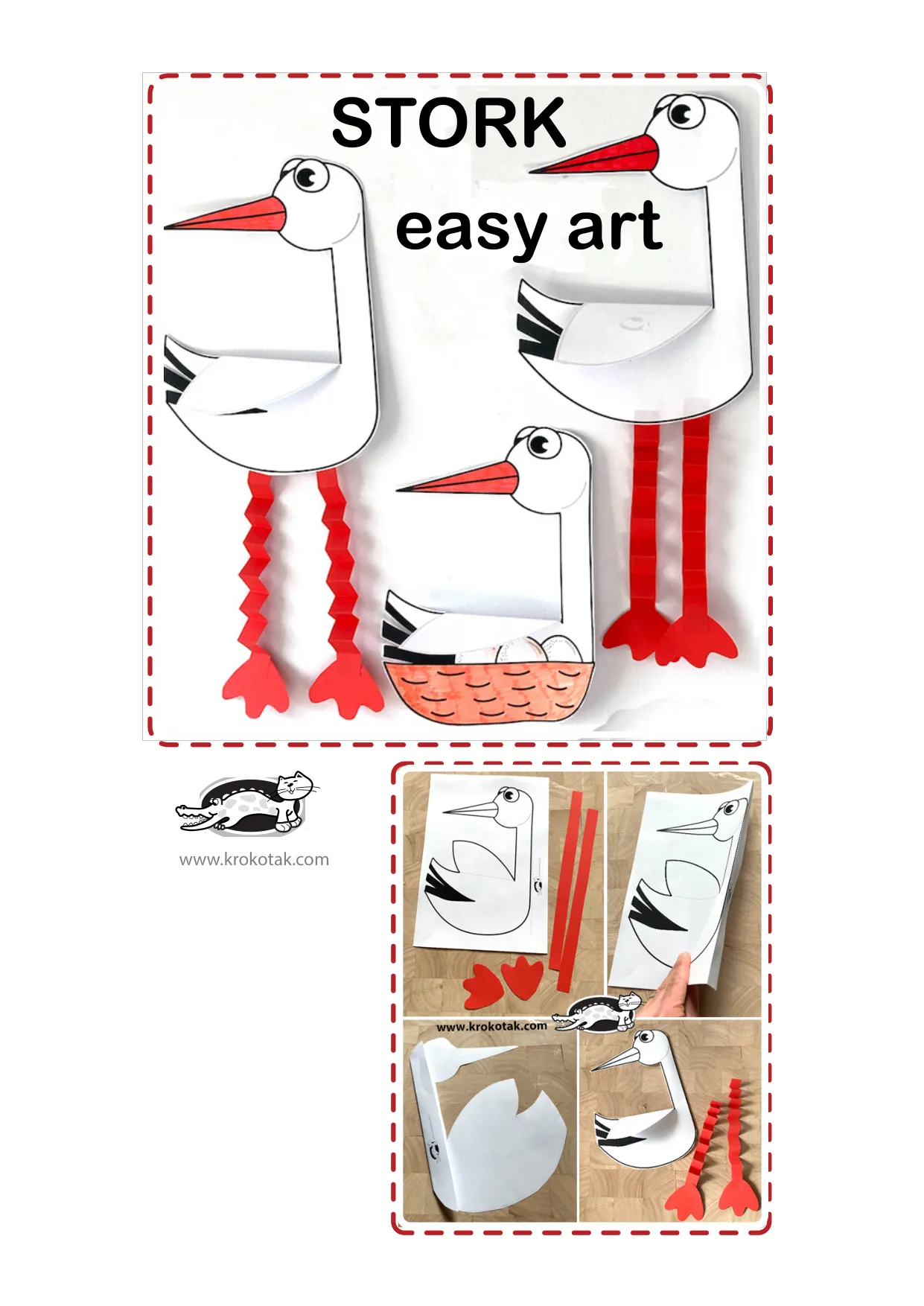 手风琴工艺彩鹳