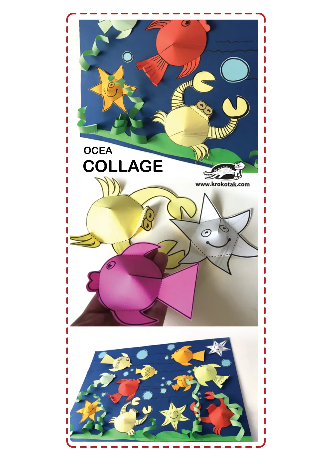 螃蟹工艺彩鱼海洋