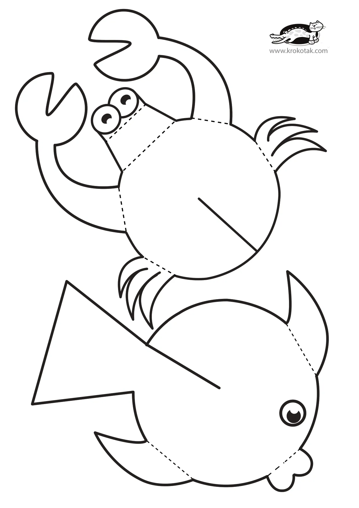 螃蟹工艺彩鱼海洋