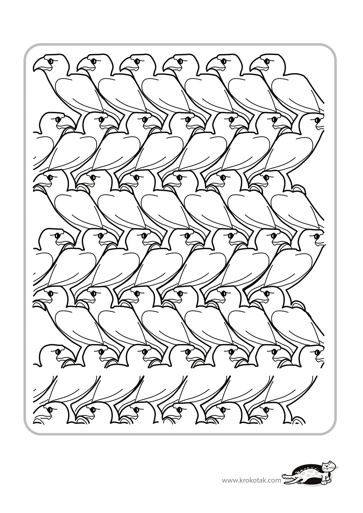 手工着色埃舍尔作品