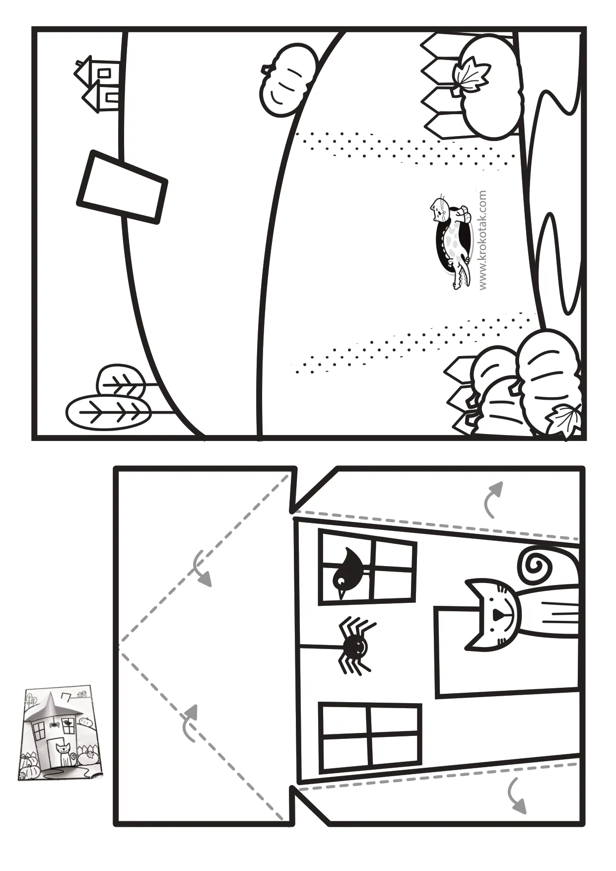 万圣节手工上色