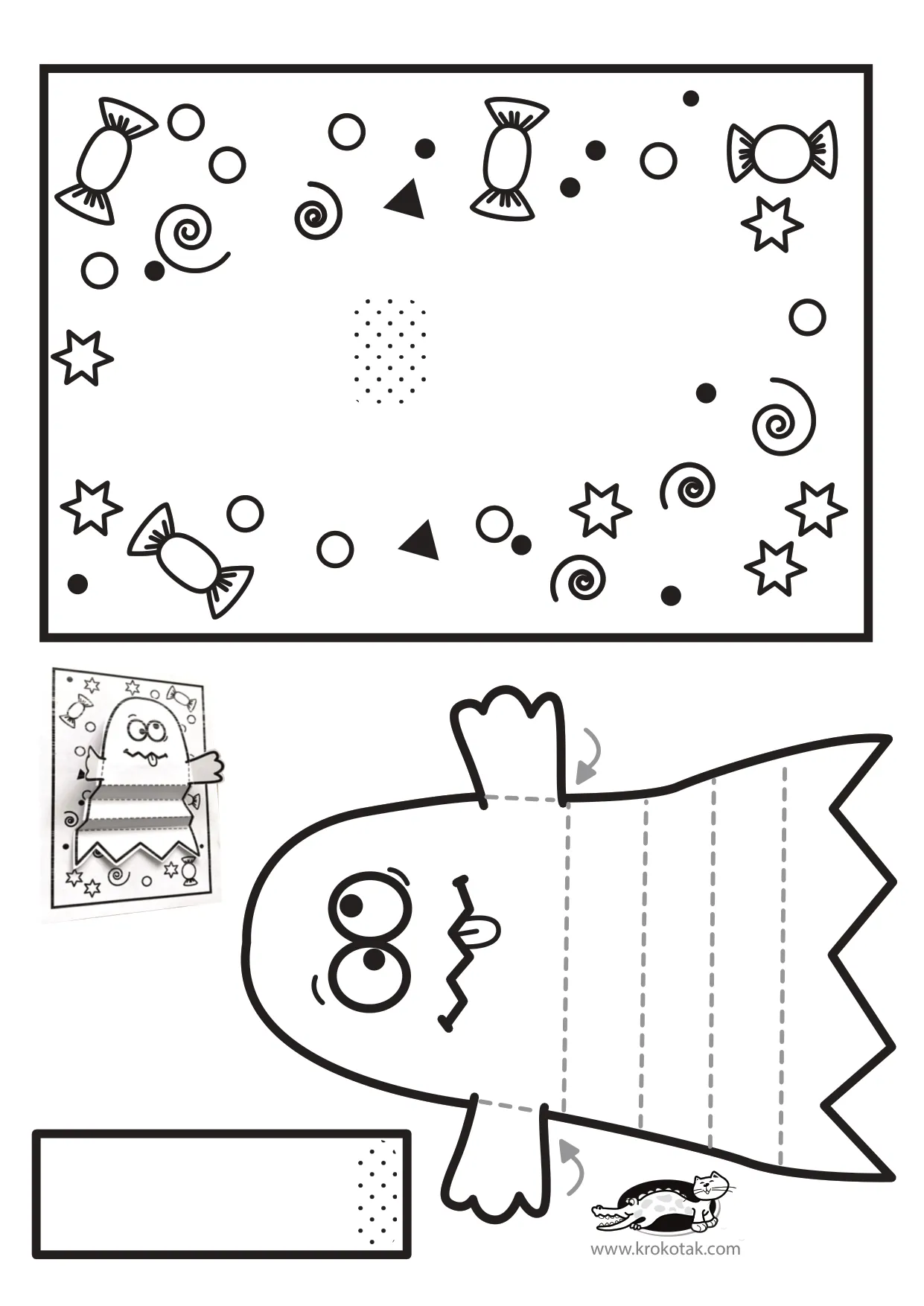 万圣节手工上色