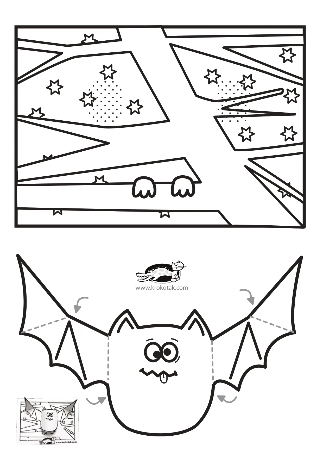 万圣节手工上色