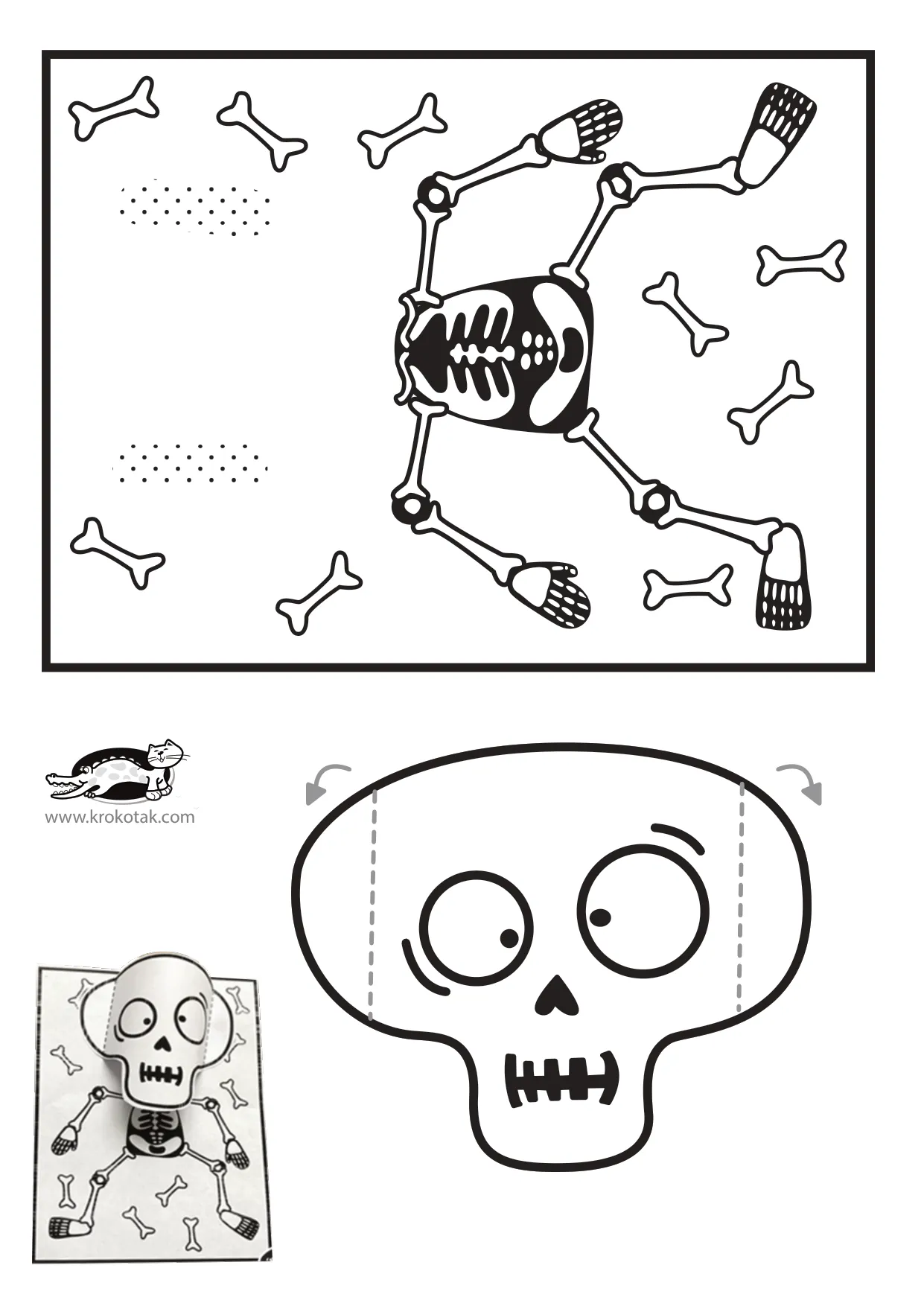 万圣节手工上色