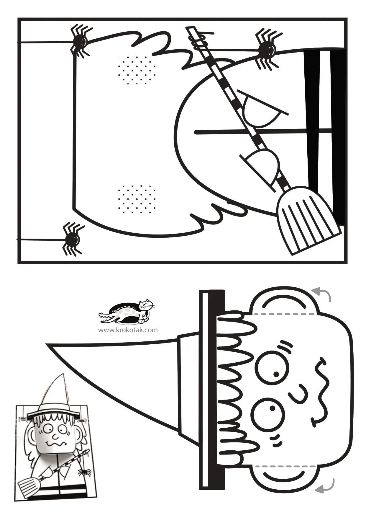 万圣节手工上色