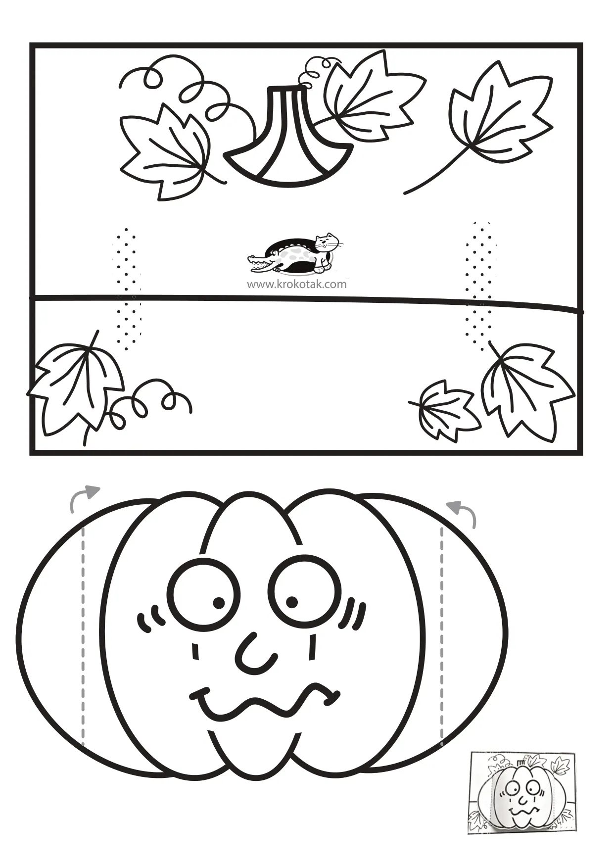 万圣节手工上色