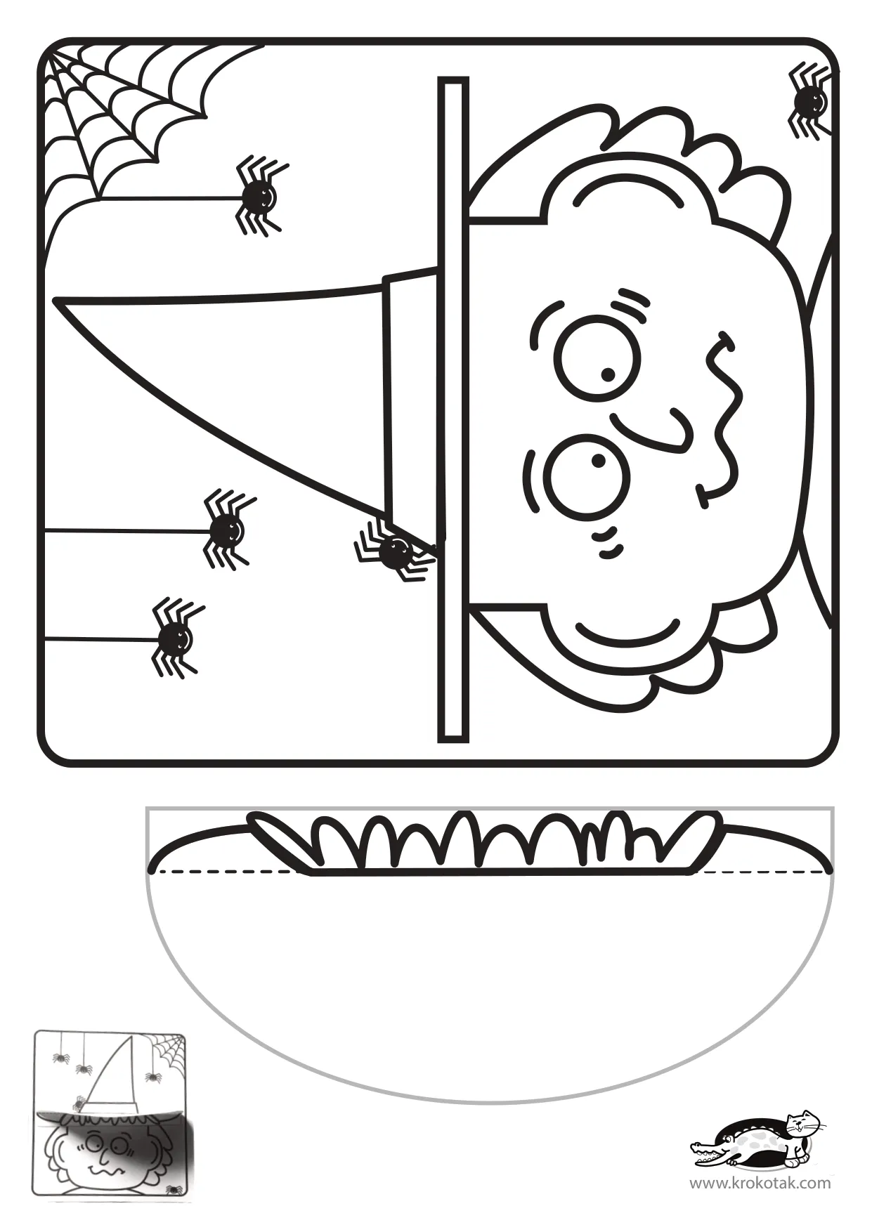 万圣节手工上色