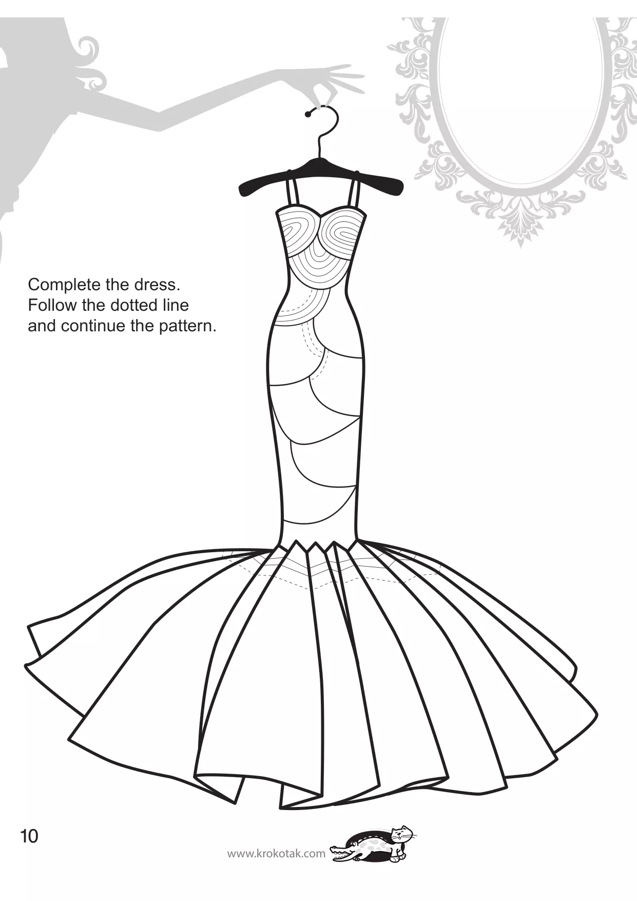 手工着色的女孩