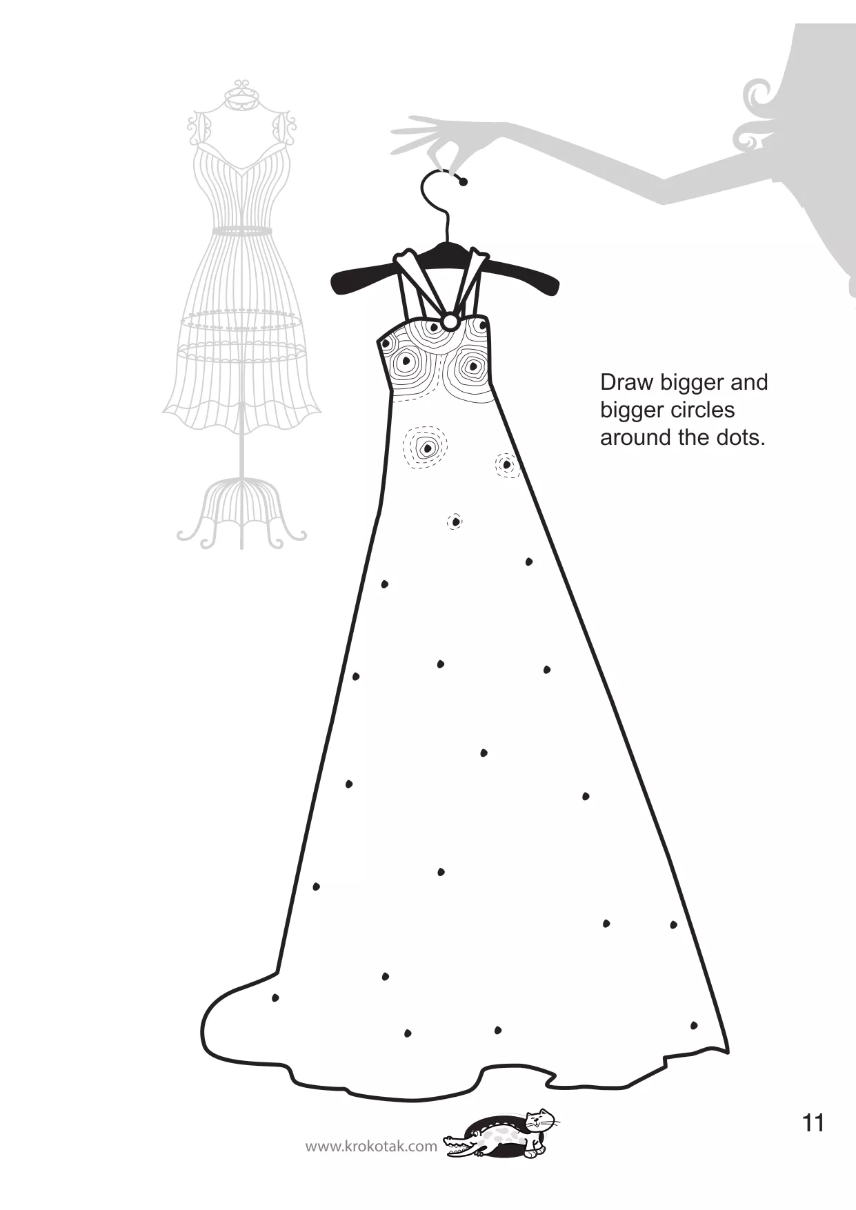 手工着色的女孩