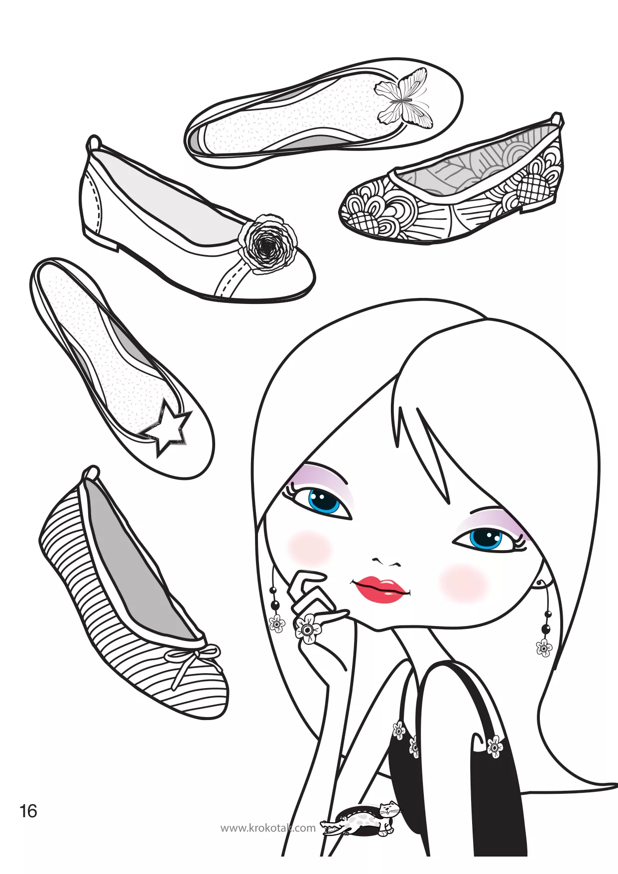 手工着色的女孩