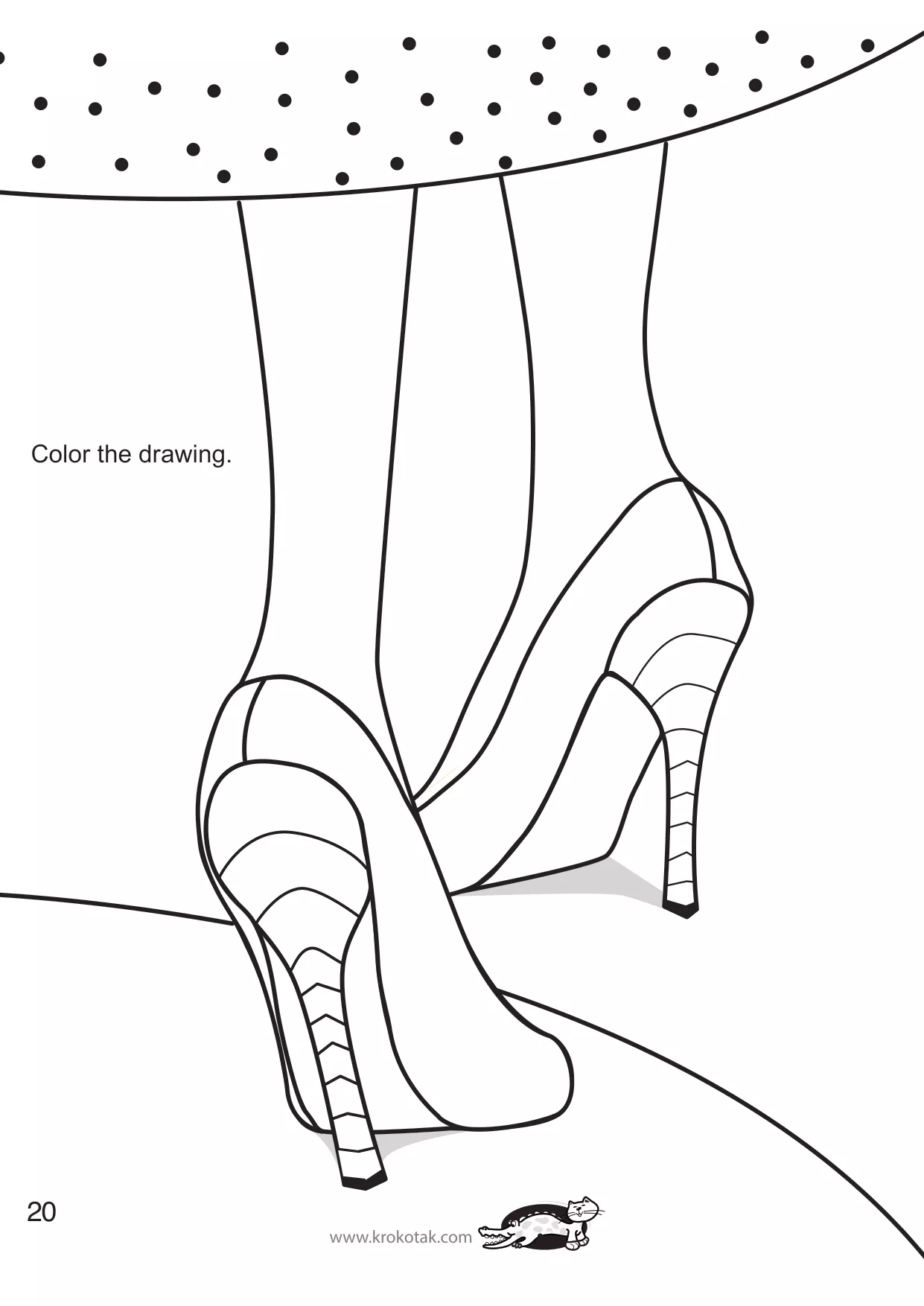 手工着色的女孩