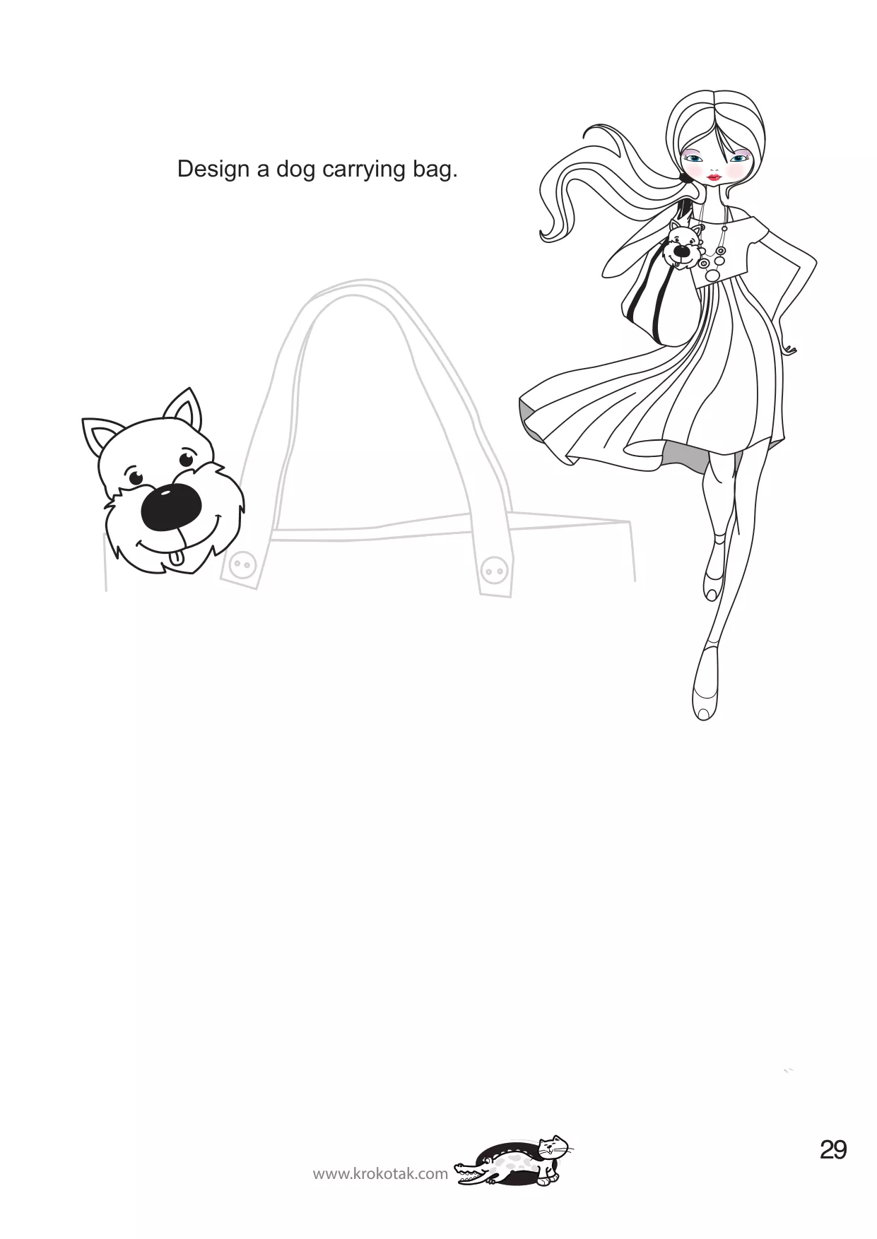 手工着色的女孩