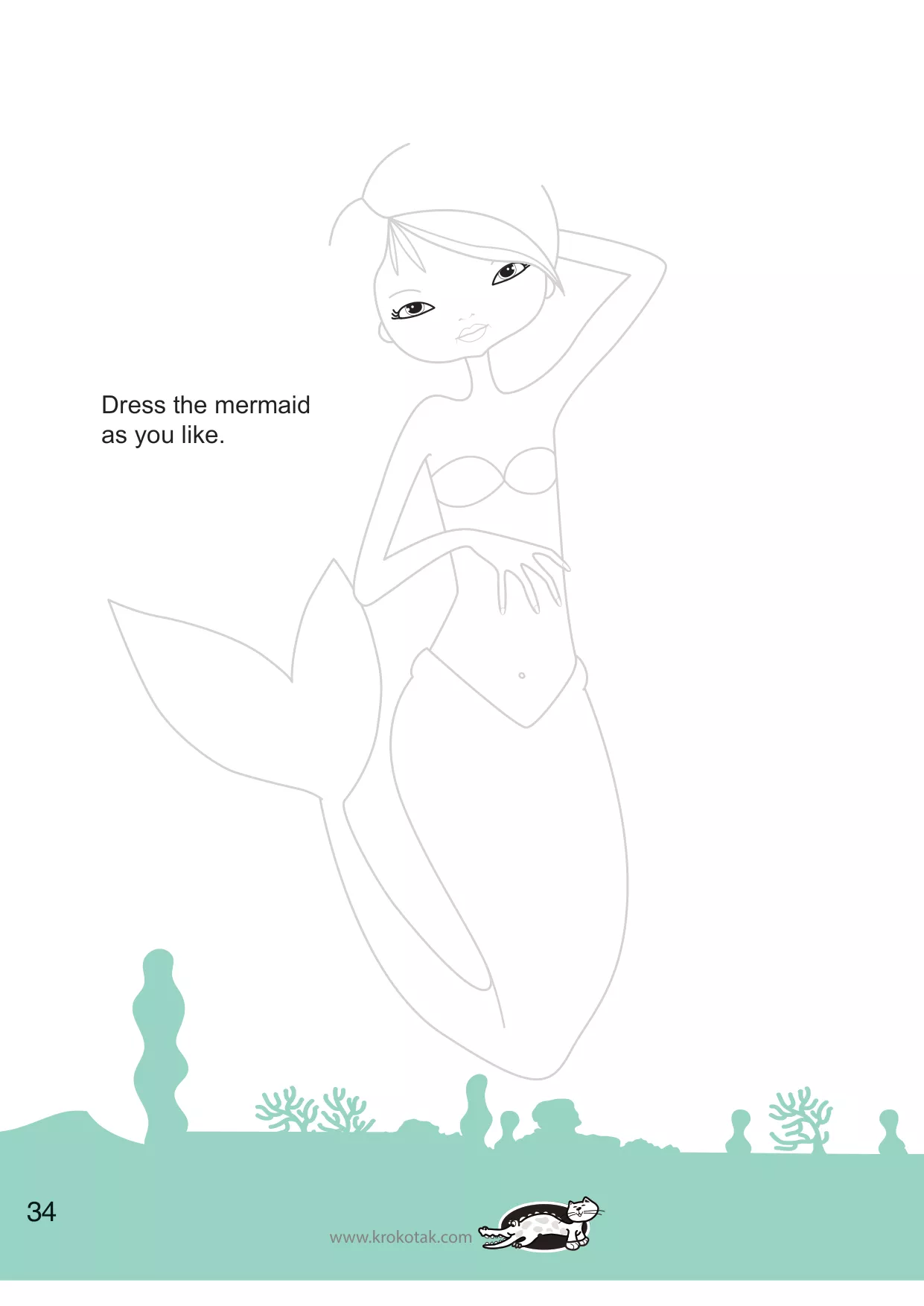 手工着色的女孩