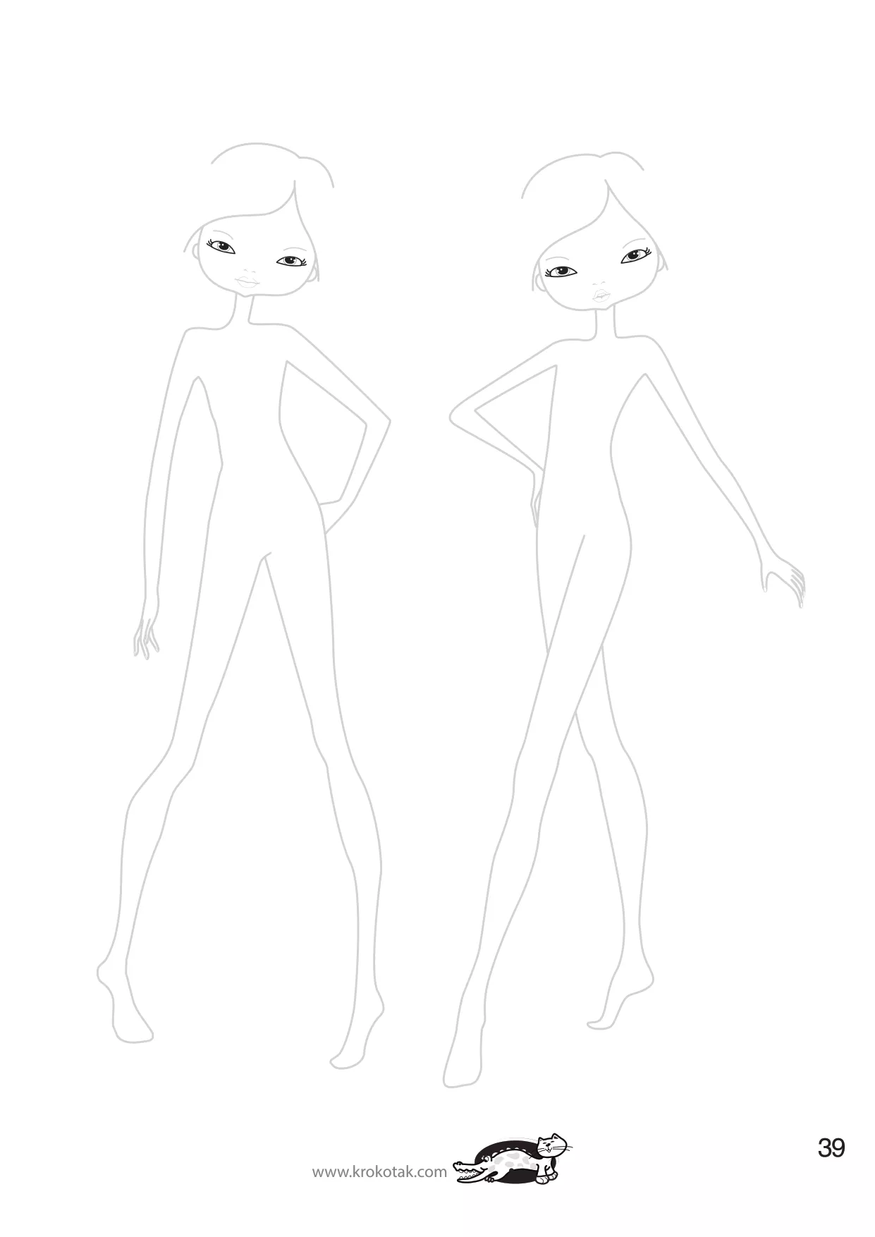 手工着色的女孩