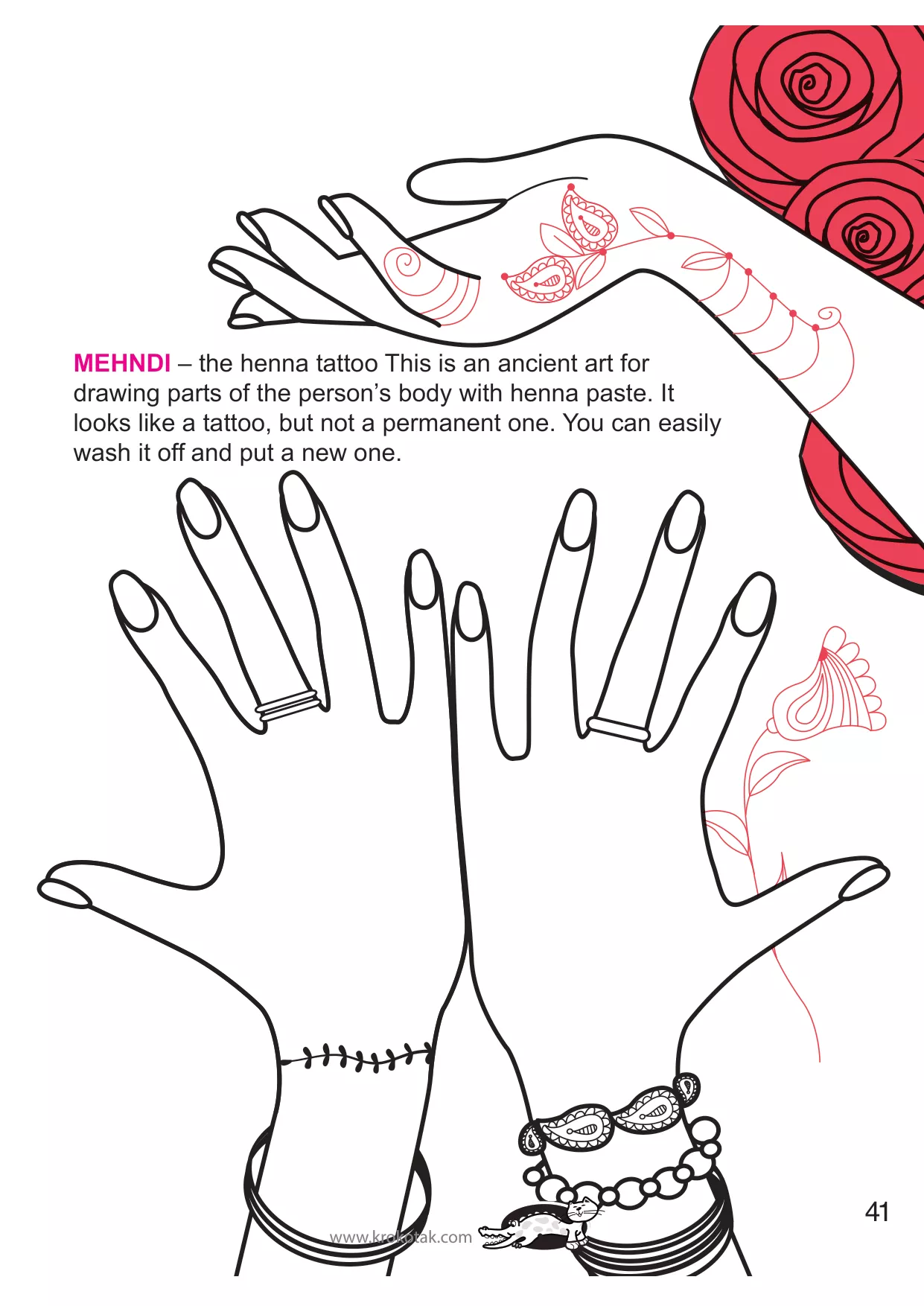 手工着色的女孩