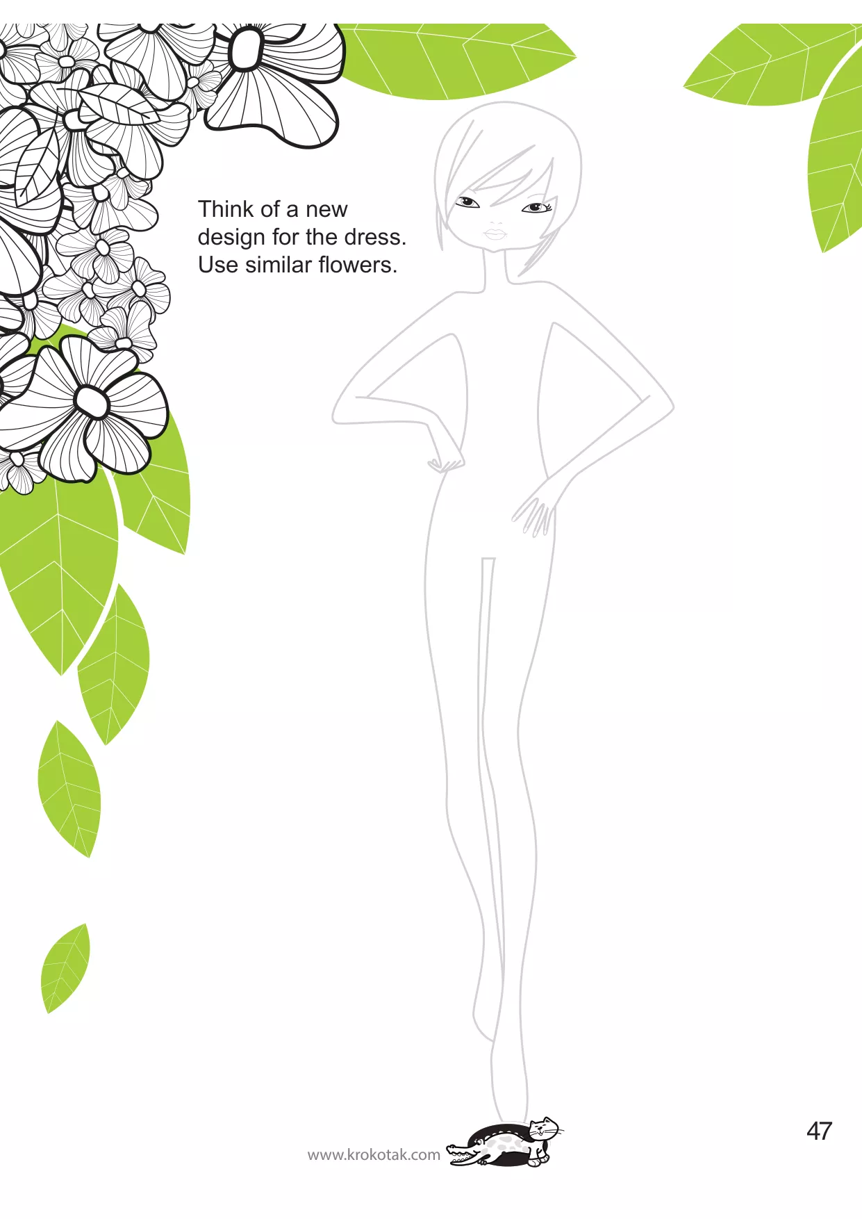 手工着色的女孩