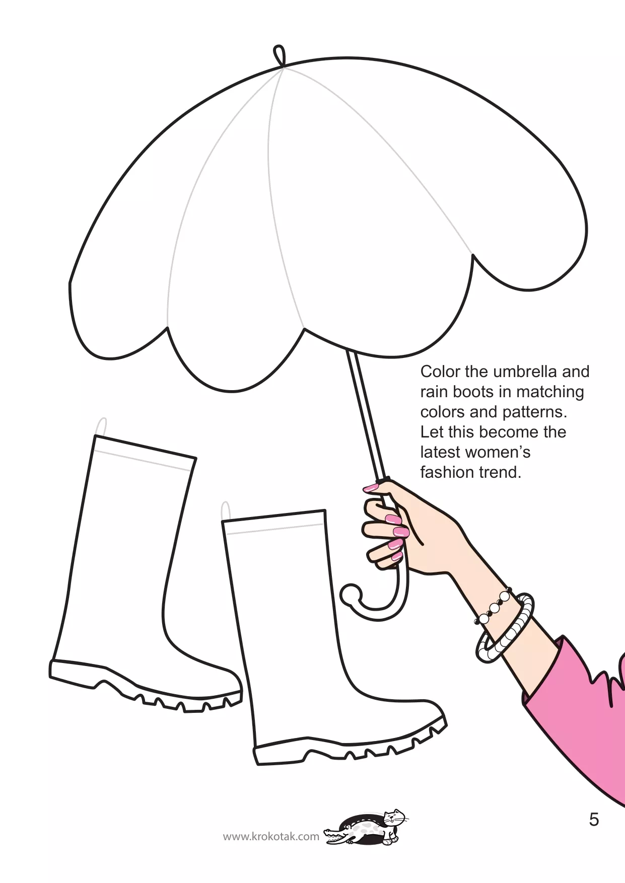 手工着色的女孩