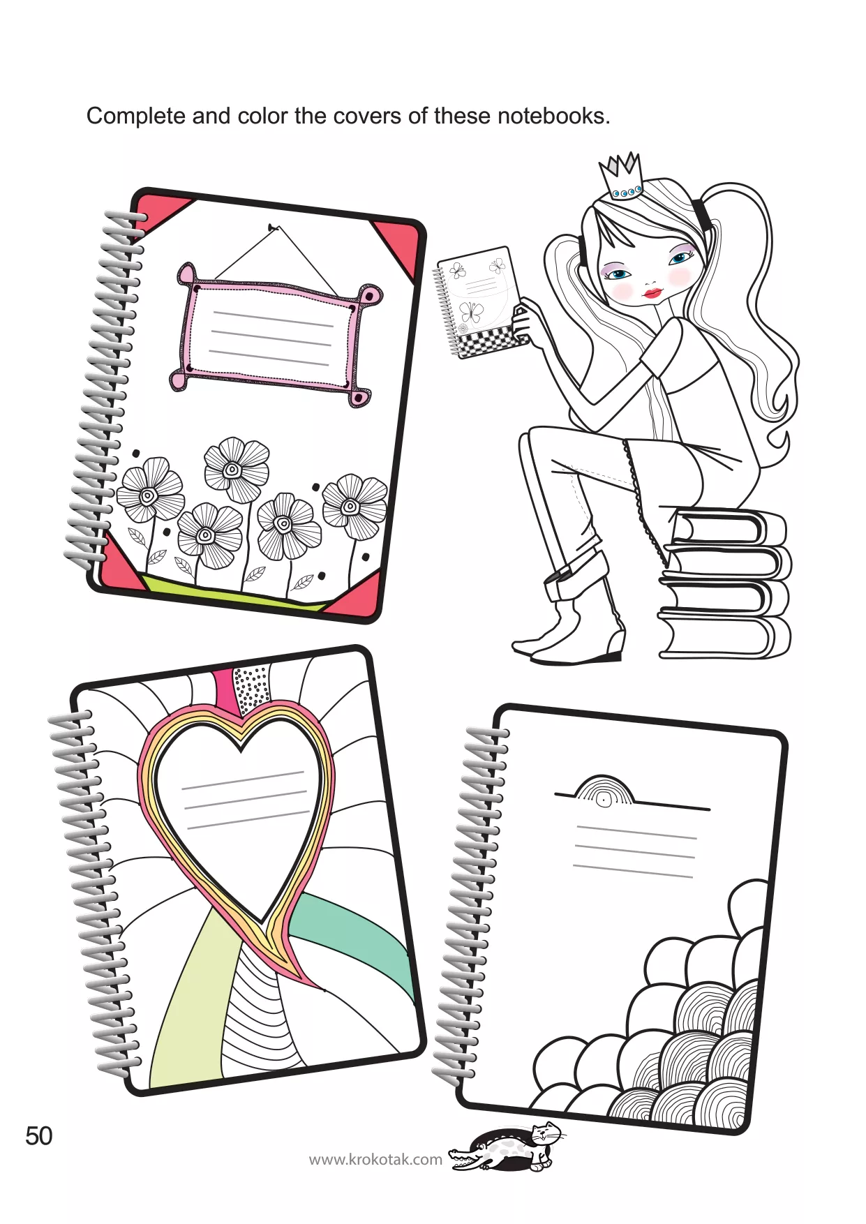 手工着色的女孩