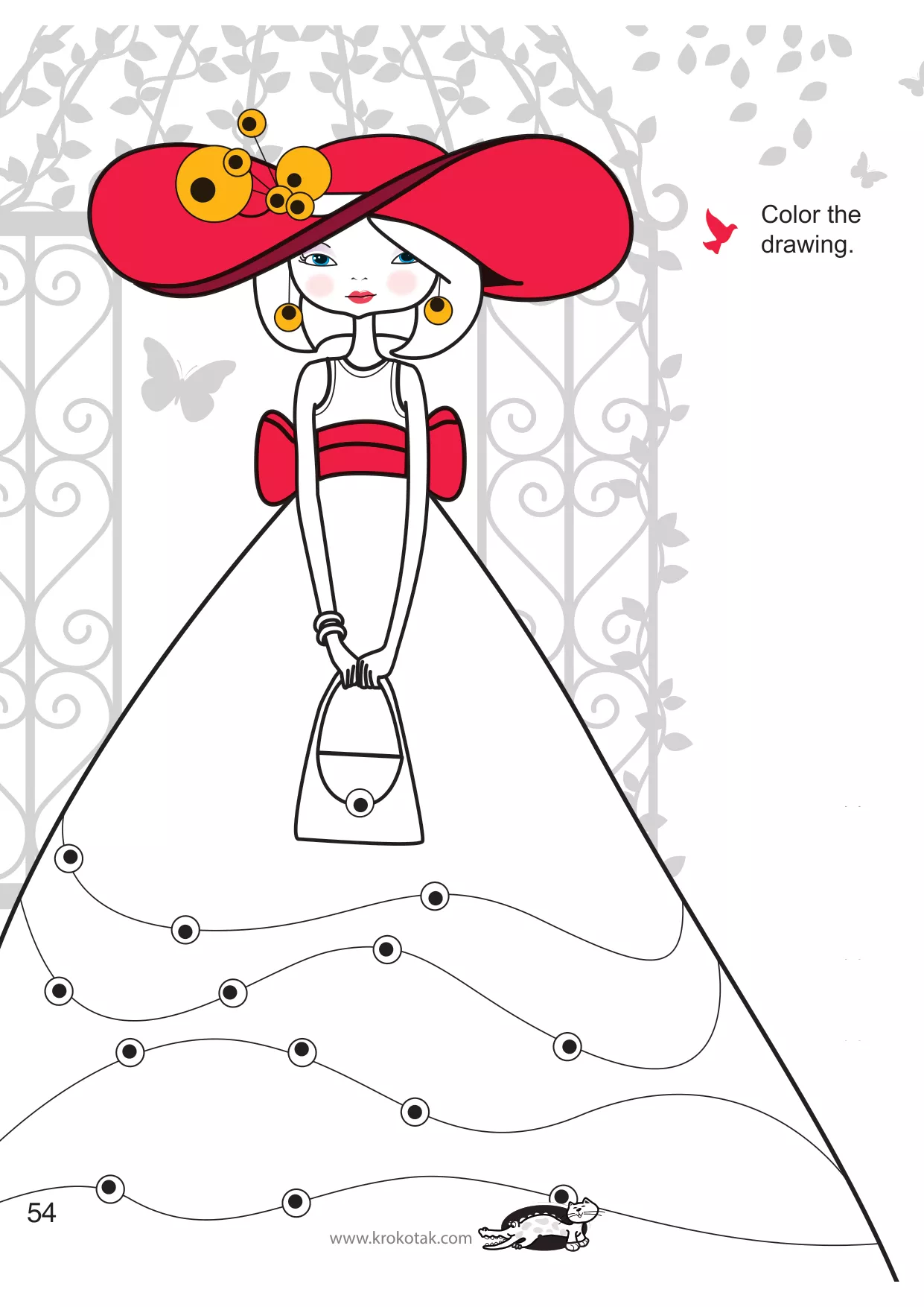 手工着色的女孩