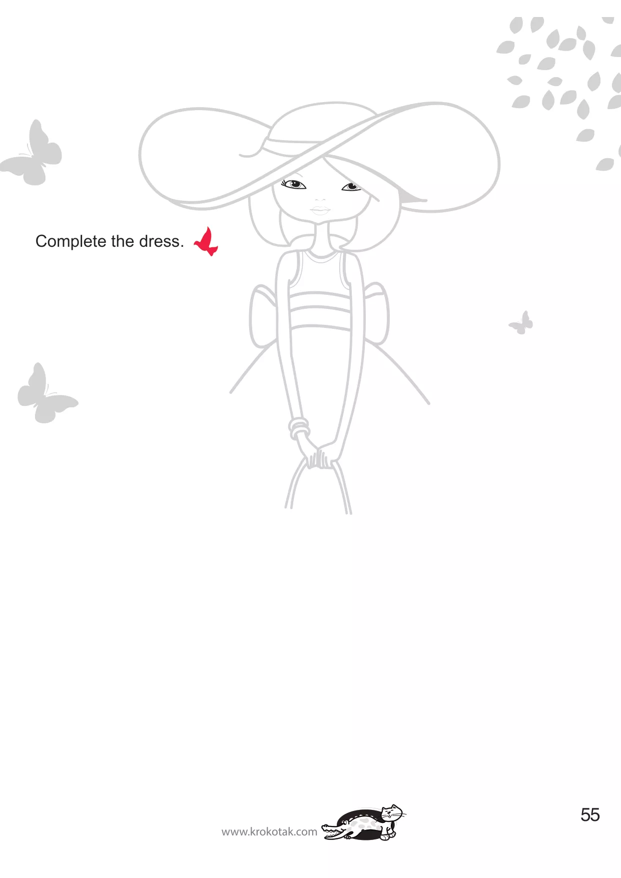 手工着色的女孩