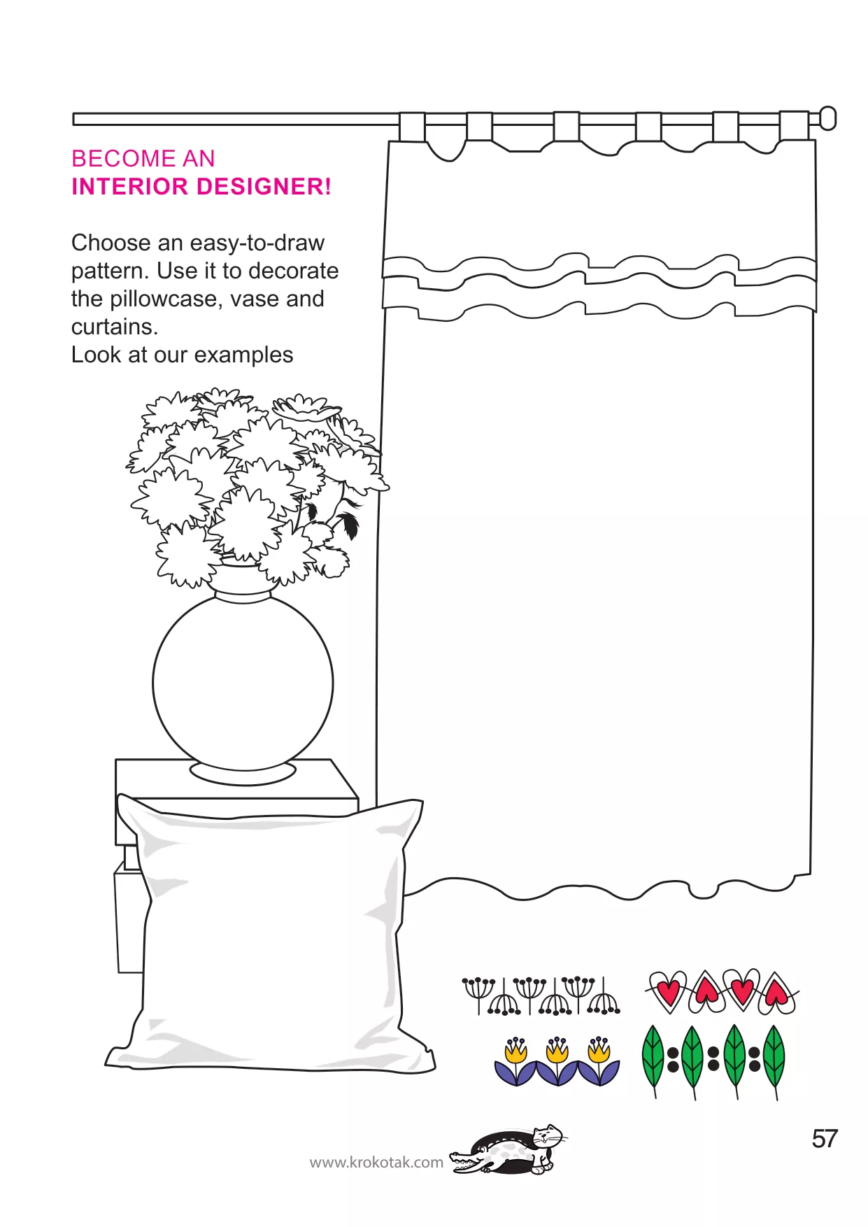 手工着色的女孩