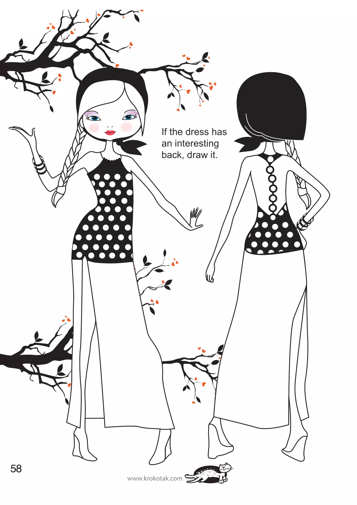 手工着色的女孩