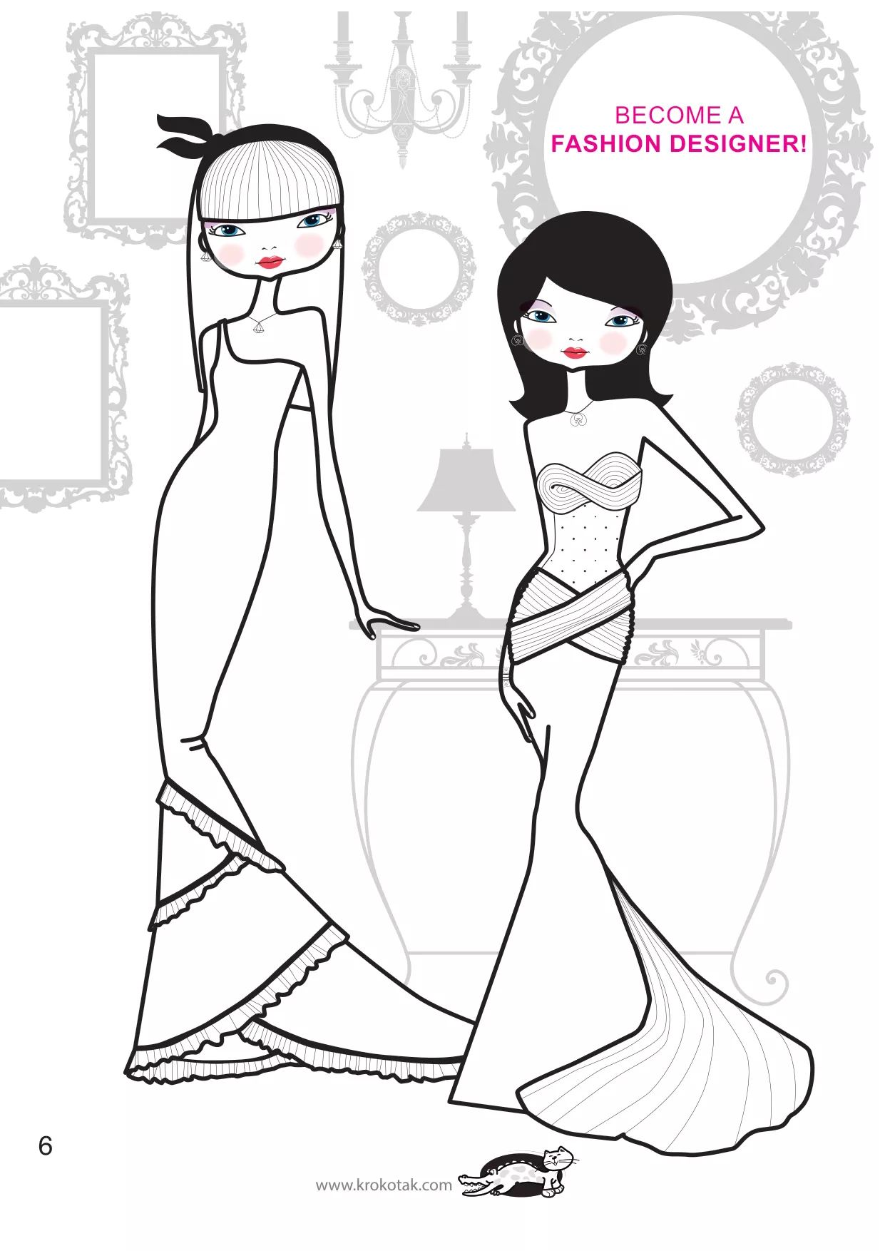 手工着色的女孩