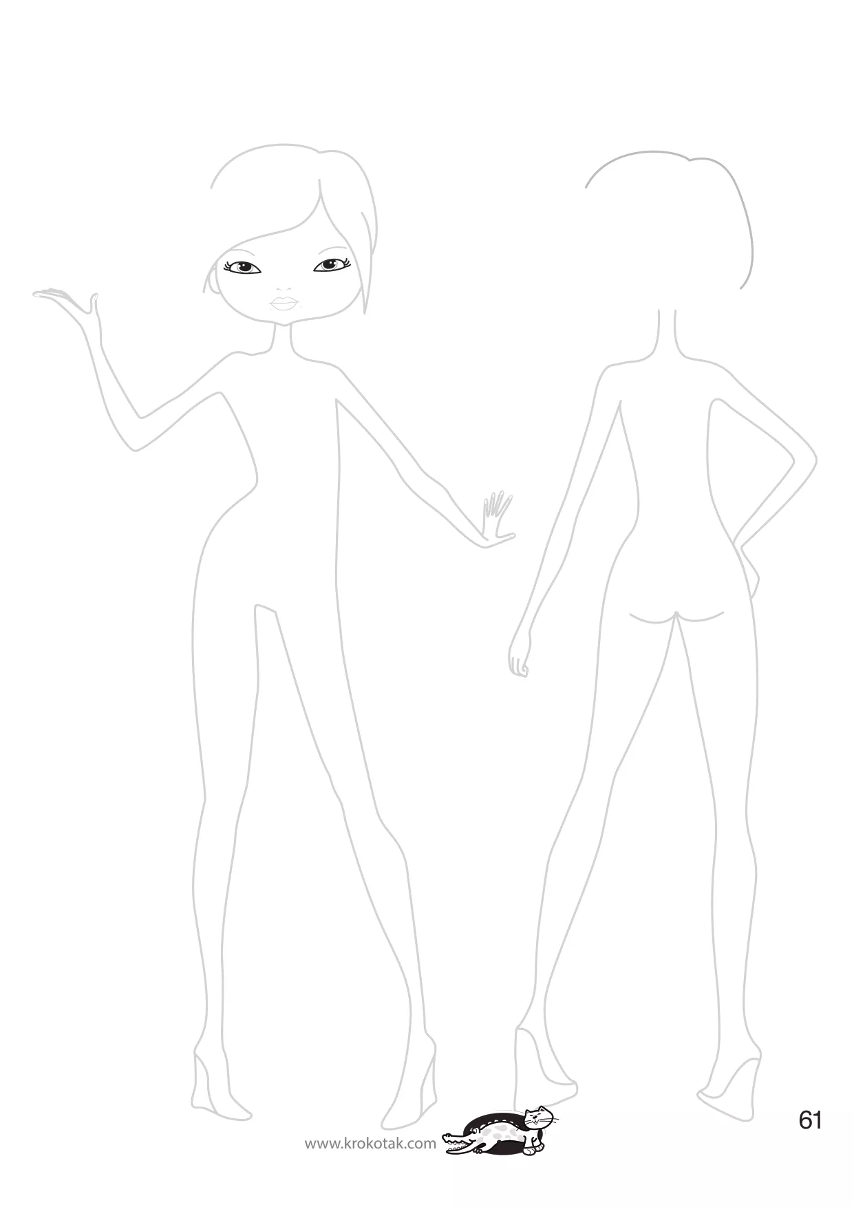 手工着色的女孩