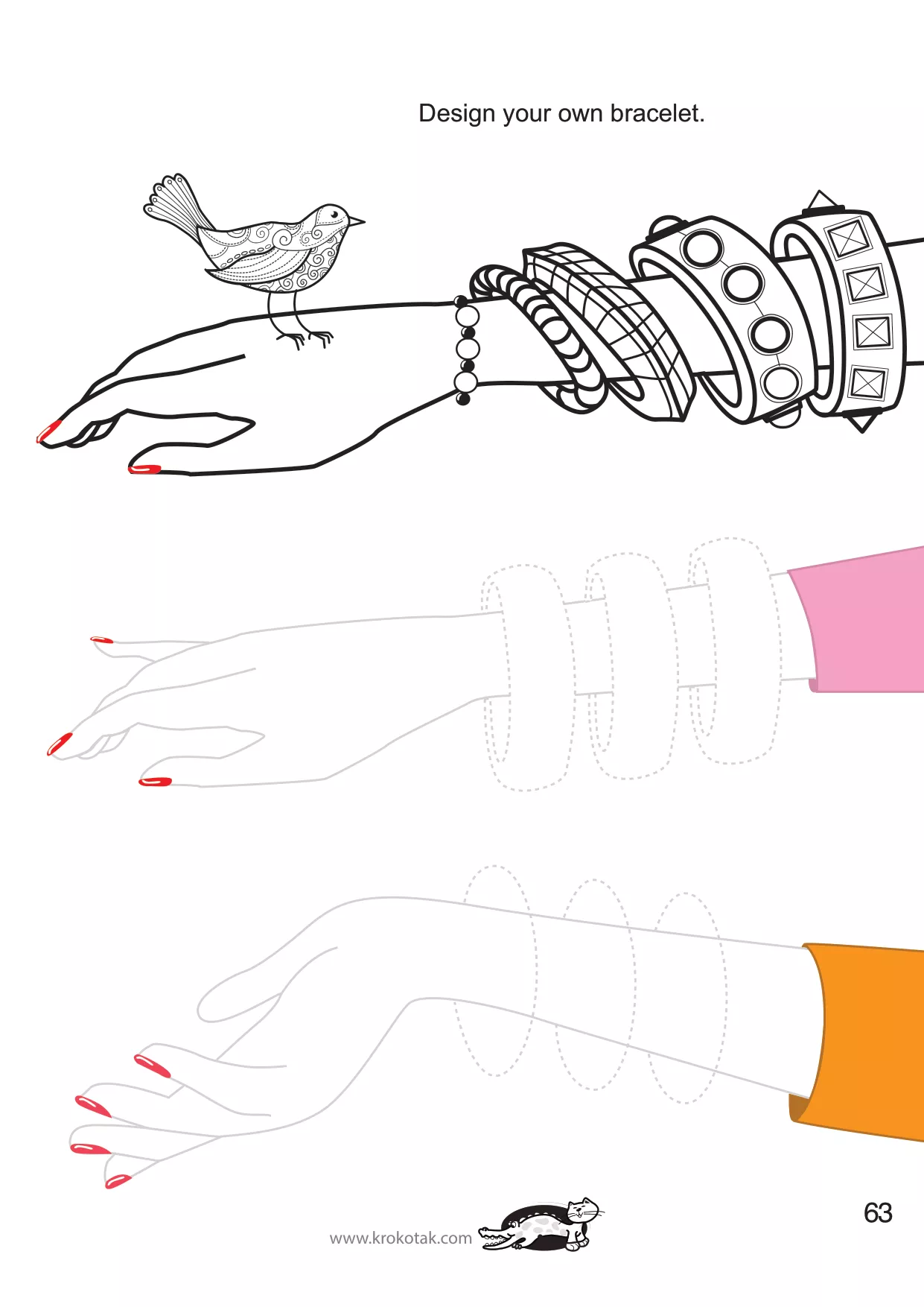 手工着色的女孩