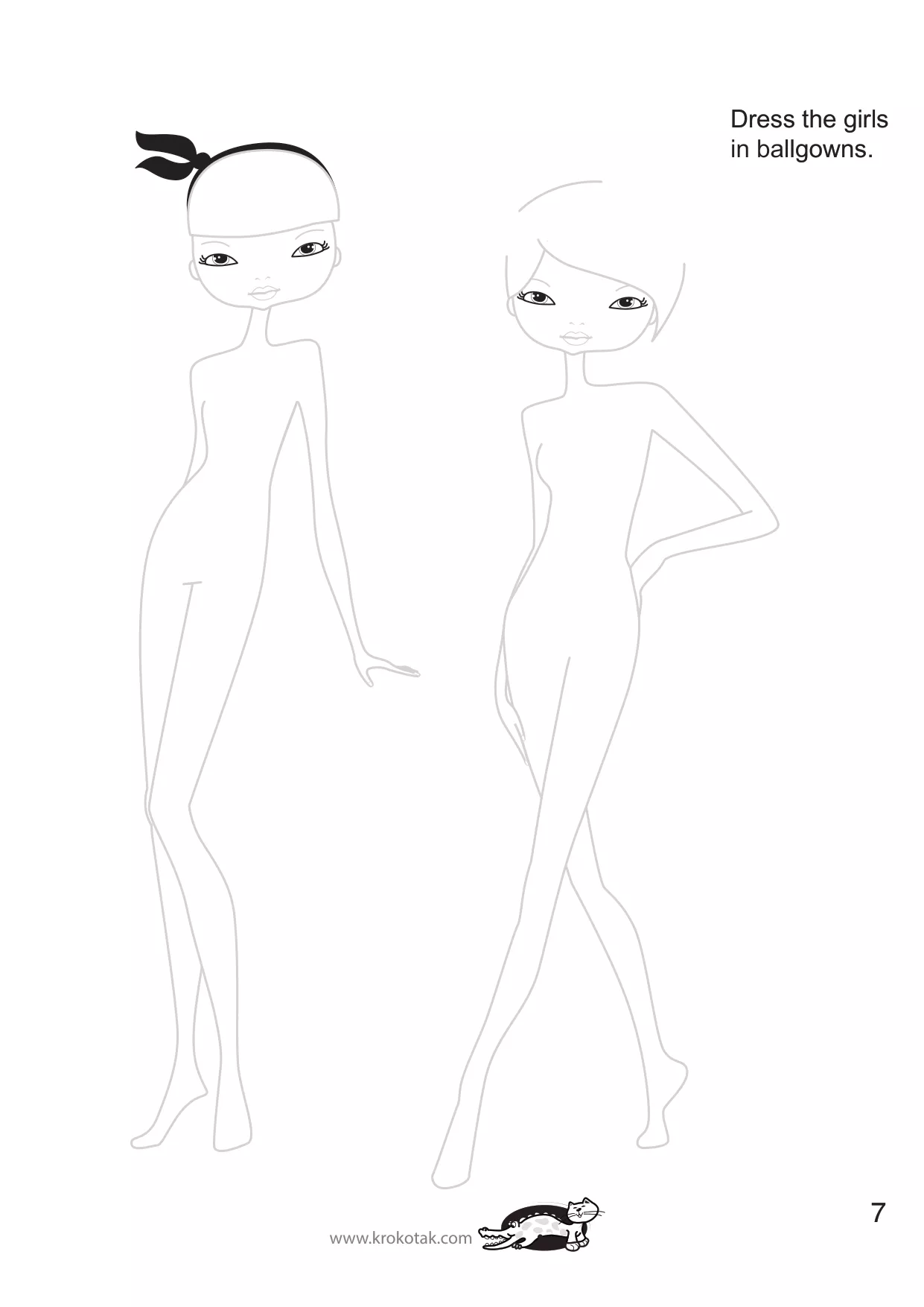 手工着色的女孩