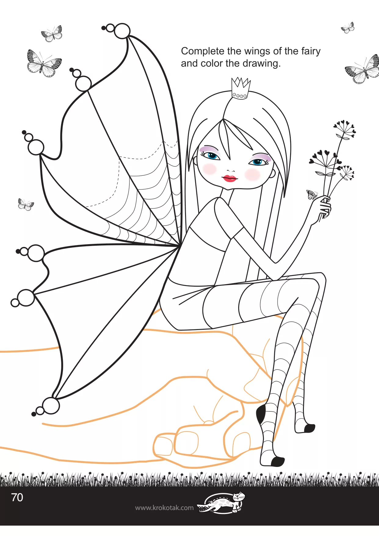 手工着色的女孩