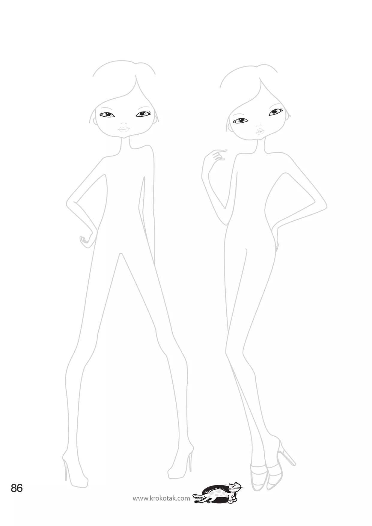 手工着色的女孩